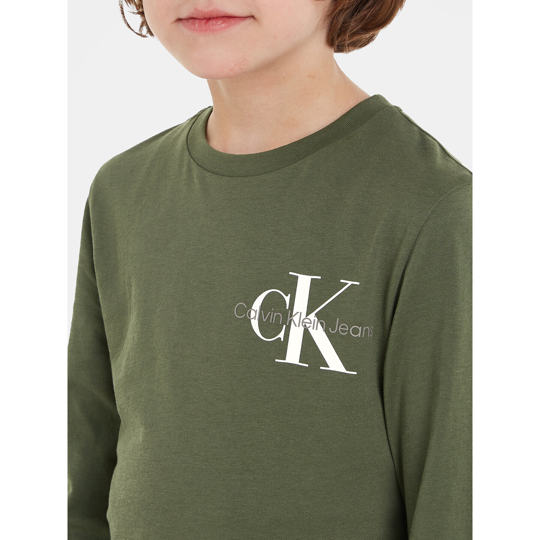 Calvin Klein Jeans Блуза IB0IB01457 Зелен Regular Fit - Pepit.bg