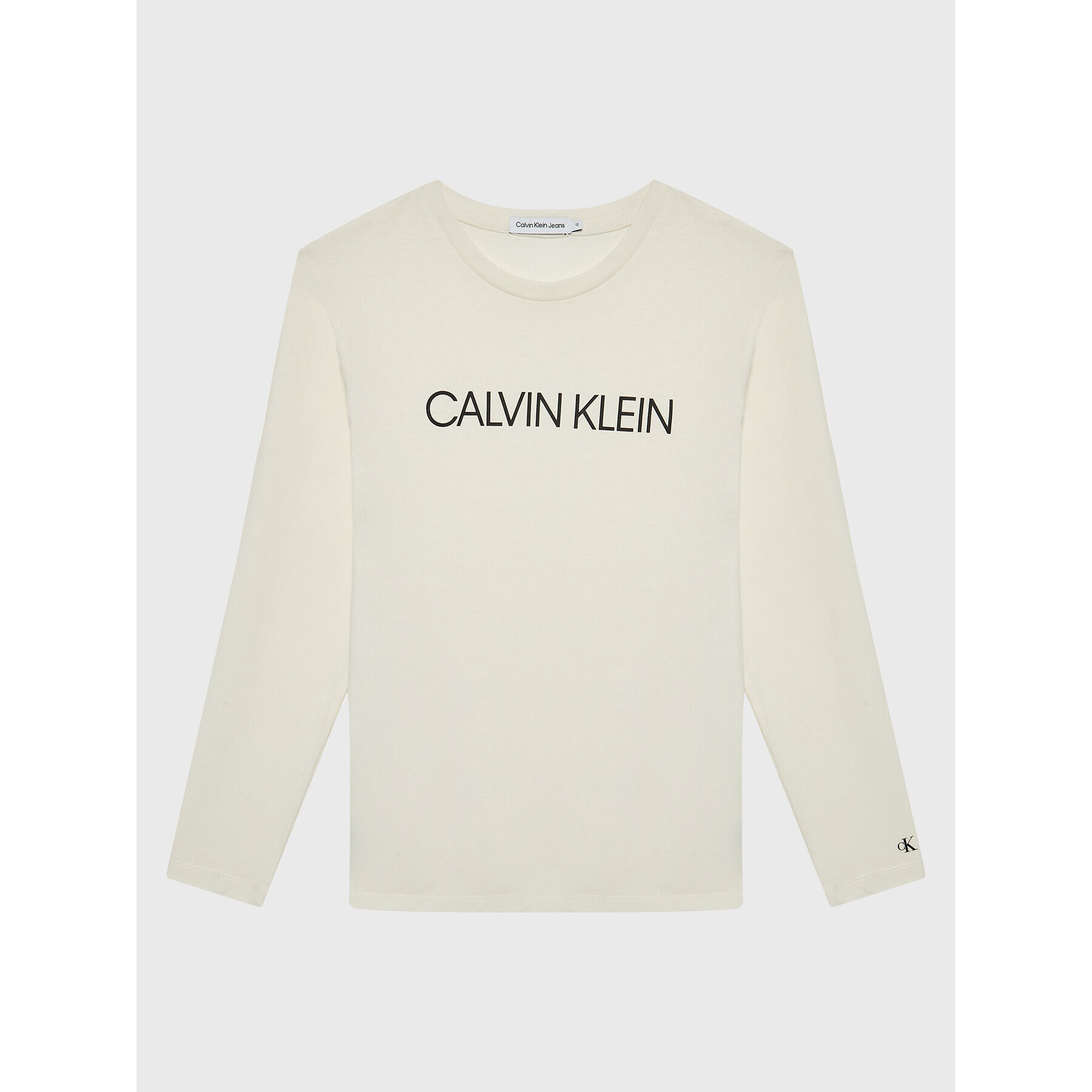 Calvin Klein Jeans Блуза Institutional IU0IU00297 Екрю Regular Fit - Pepit.bg