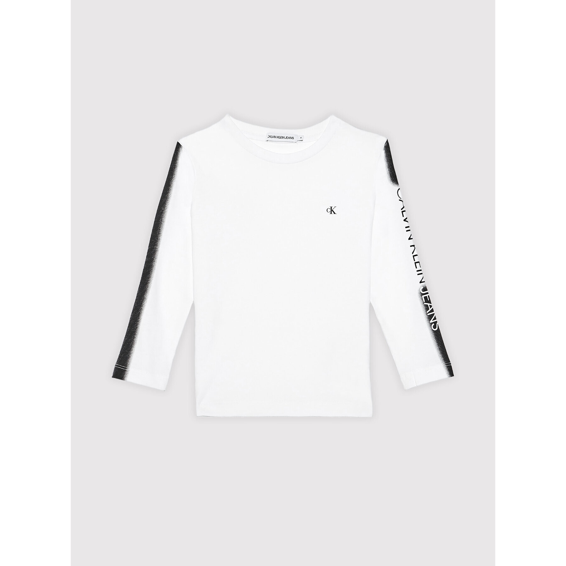 Calvin Klein Jeans Блуза Institutional Spray IB0IB00896 Бял Regular Fit - Pepit.bg
