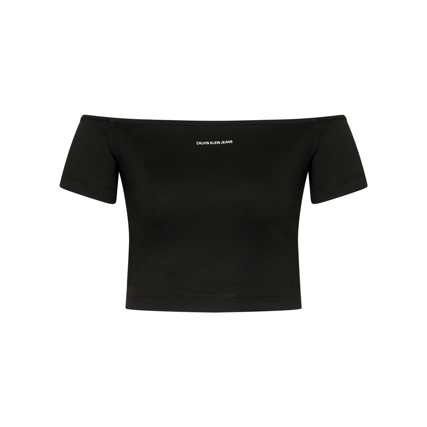 Calvin Klein Jeans Блуза J20J215700 Черен Slim Fit - Pepit.bg
