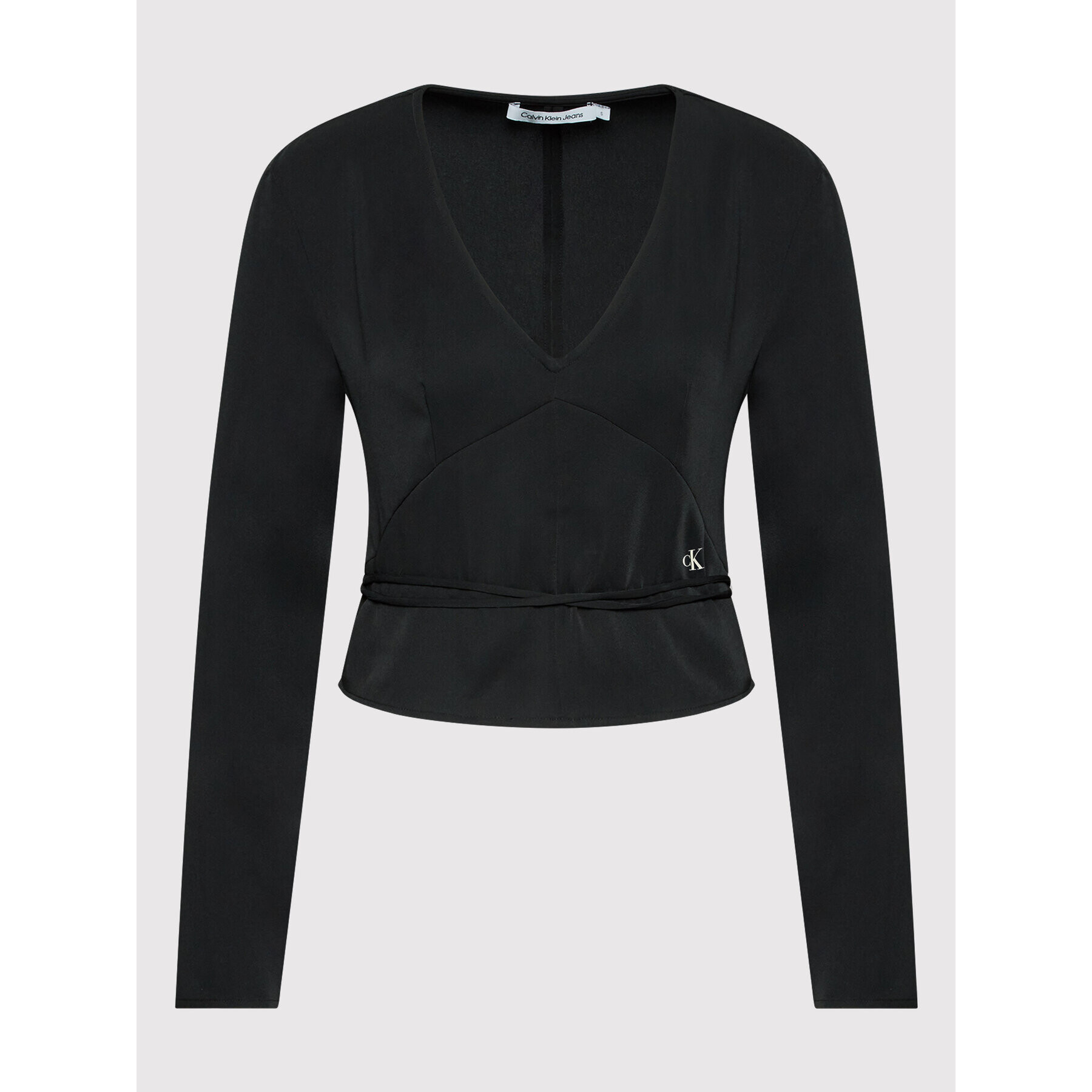 Calvin Klein Jeans Блуза J20J219598 Черен Regular Fit - Pepit.bg