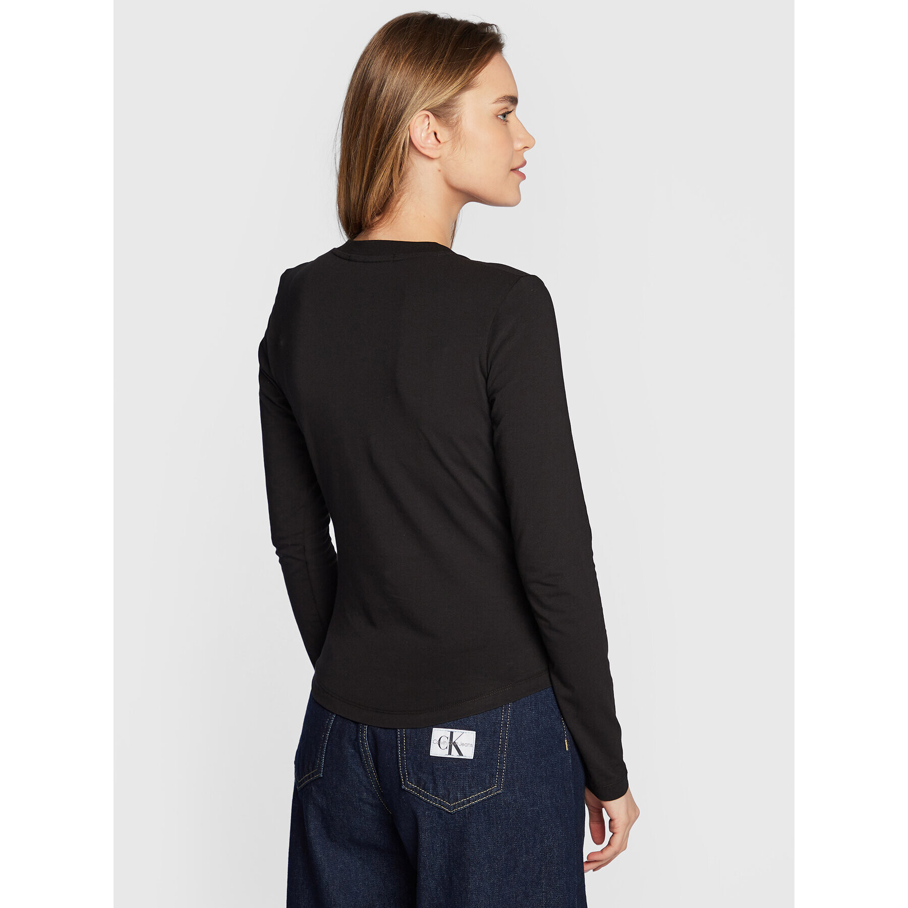 Calvin Klein Jeans Блуза J20J219888 Черен Regular Fit - Pepit.bg
