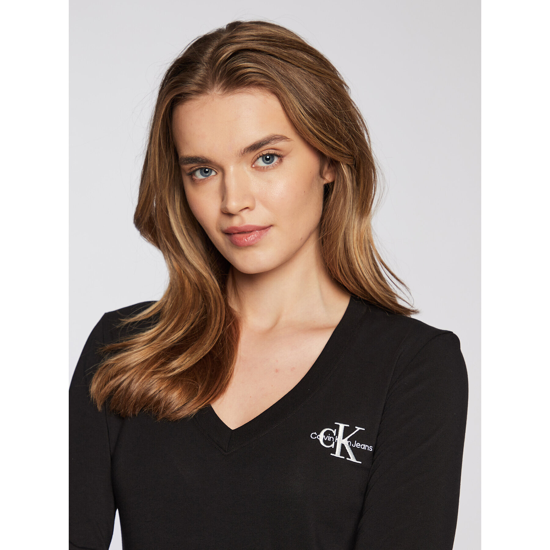 Calvin Klein Jeans Блуза J20J219888 Черен Regular Fit - Pepit.bg