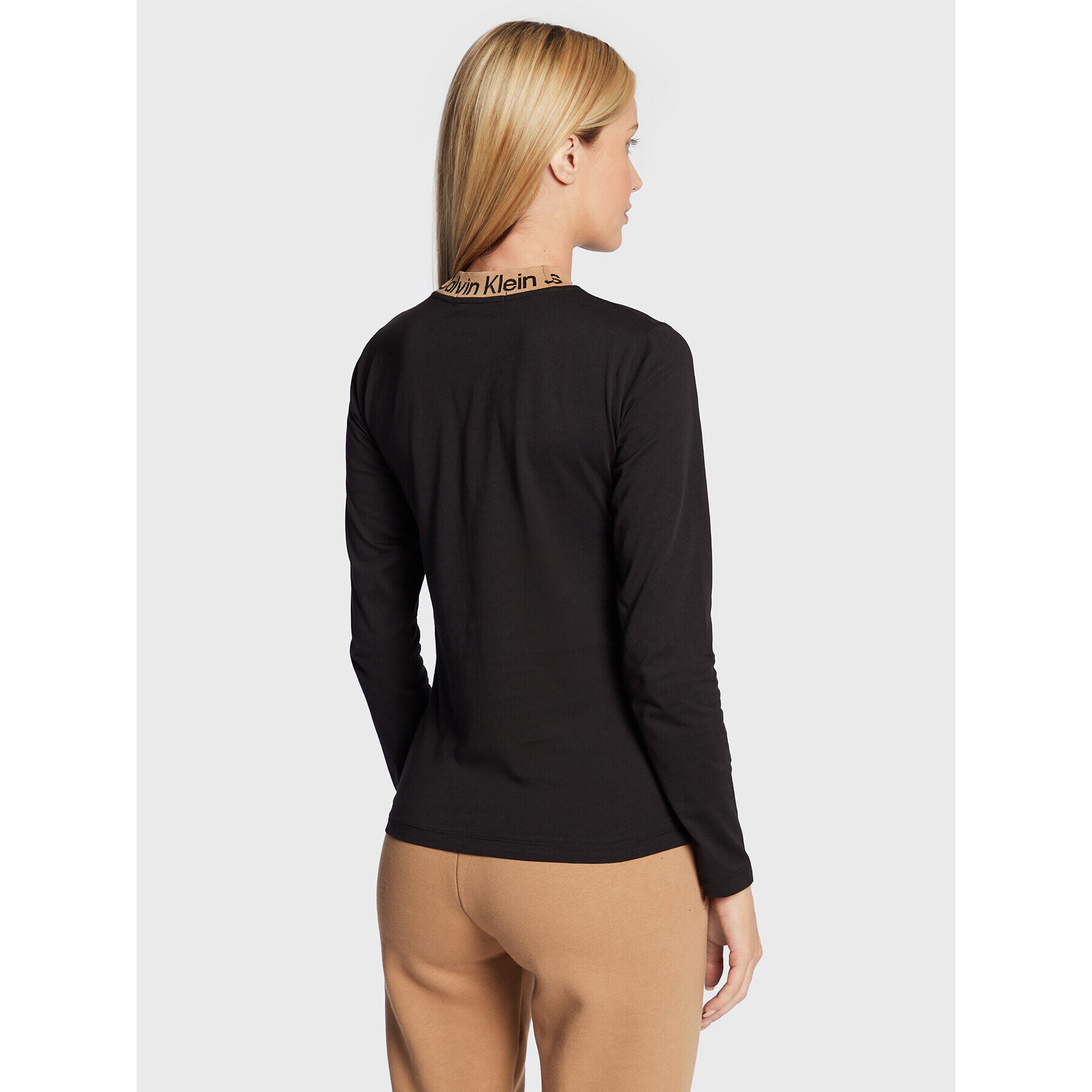 Calvin Klein Jeans Блуза J20J219894 Черен Regular Fit - Pepit.bg