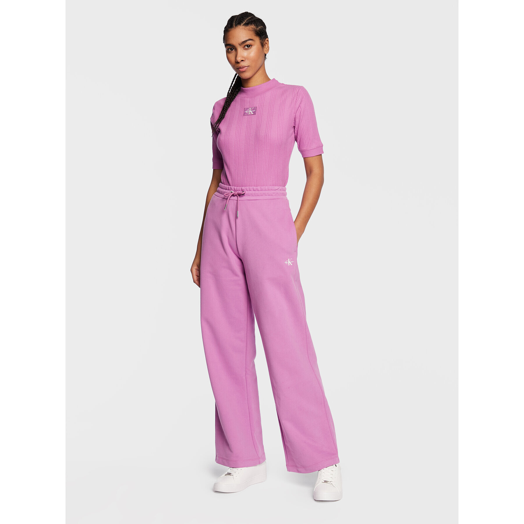 Calvin Klein Jeans Блуза J20J220291 Розов Regular Fit - Pepit.bg