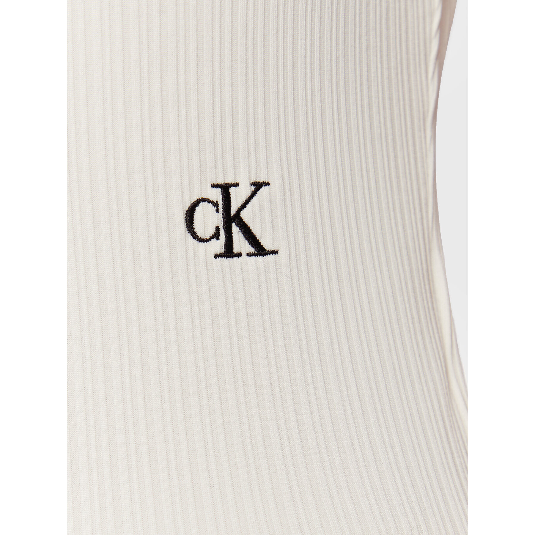 Calvin Klein Jeans Блуза J20J220293 Бял Slim Fit - Pepit.bg