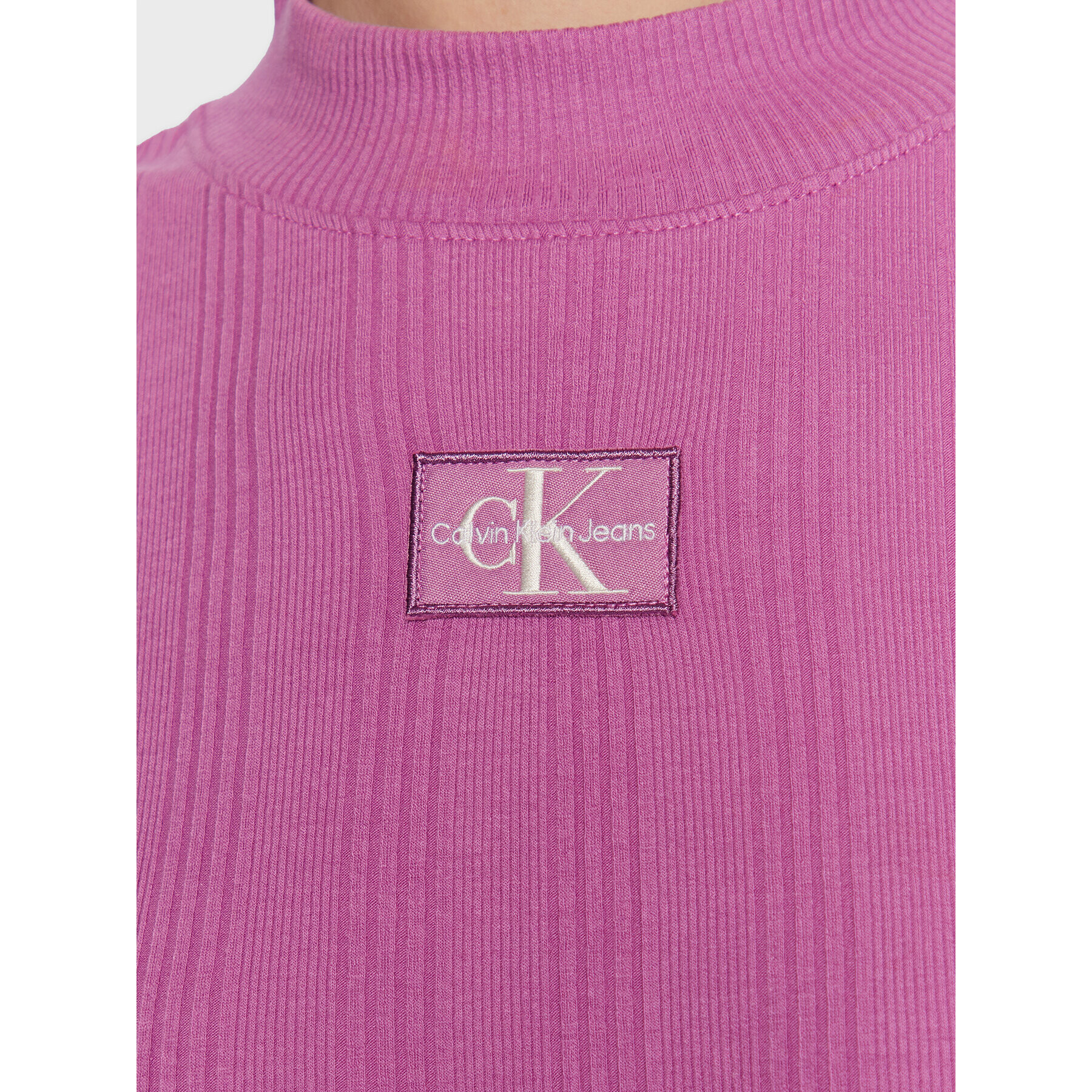 Calvin Klein Jeans Блуза J20J220295 Виолетов Slim Fit - Pepit.bg