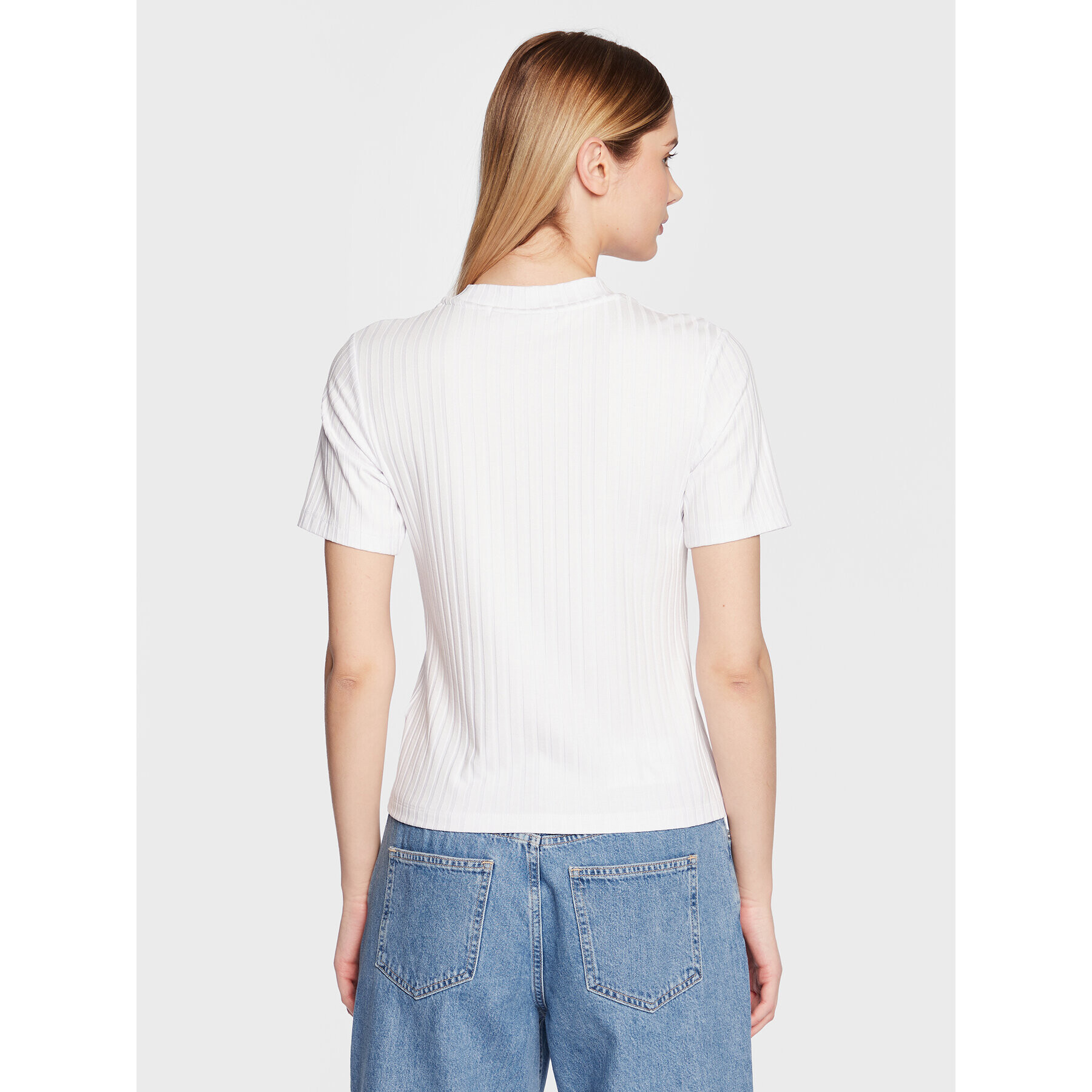 Calvin Klein Jeans Блуза J20J220774 Бял Regular Fit - Pepit.bg