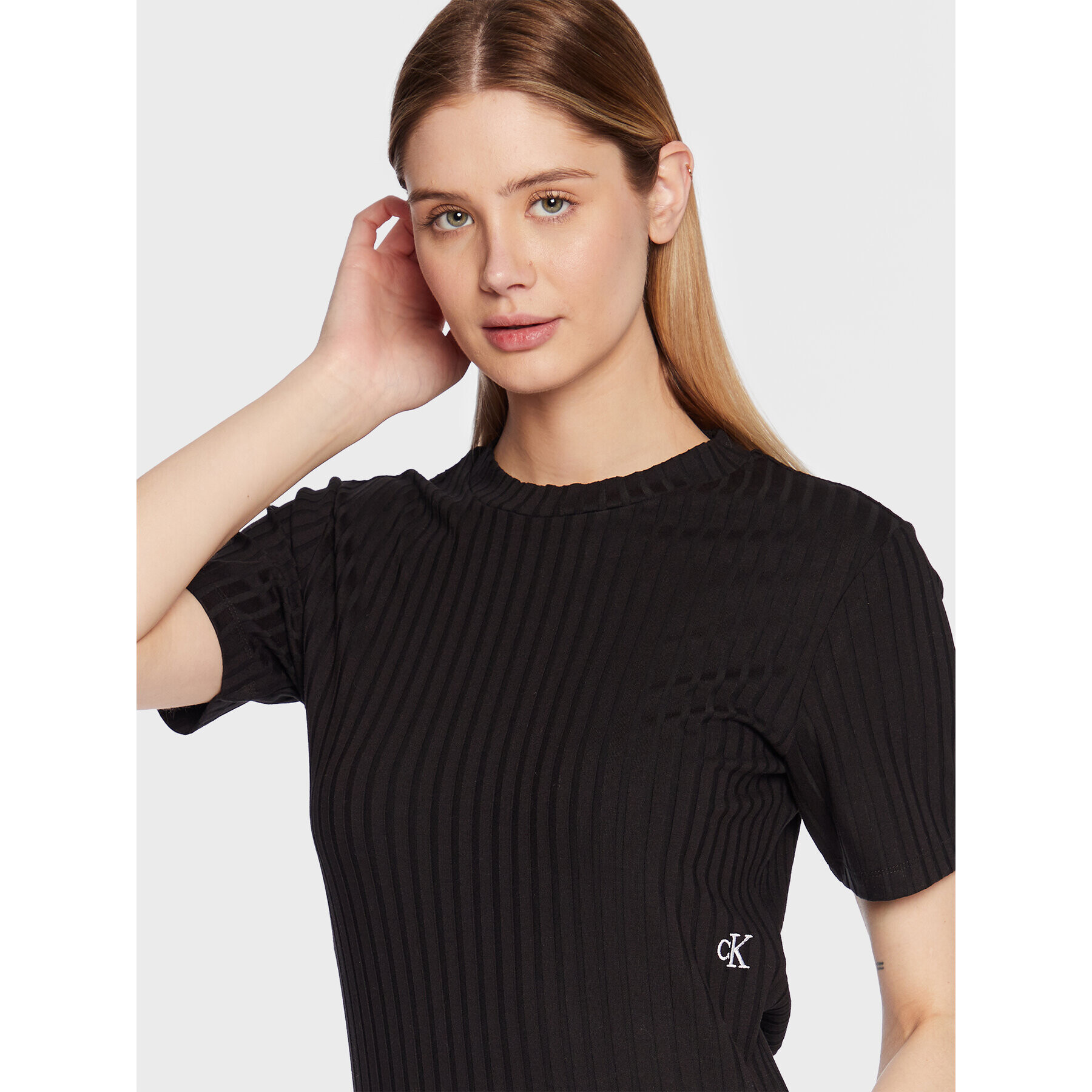 Calvin Klein Jeans Блуза J20J220774 Черен Regular Fit - Pepit.bg