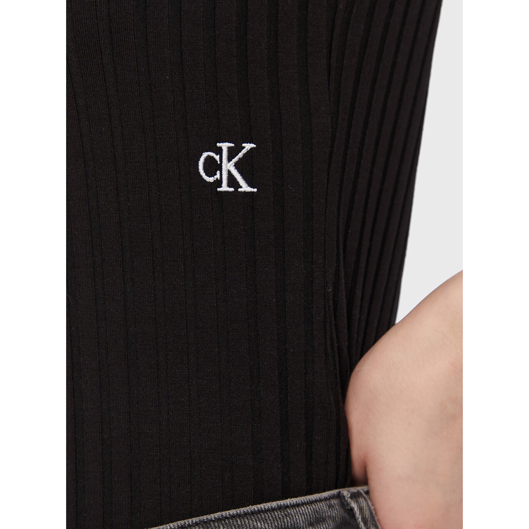 Calvin Klein Jeans Блуза J20J220774 Черен Regular Fit - Pepit.bg