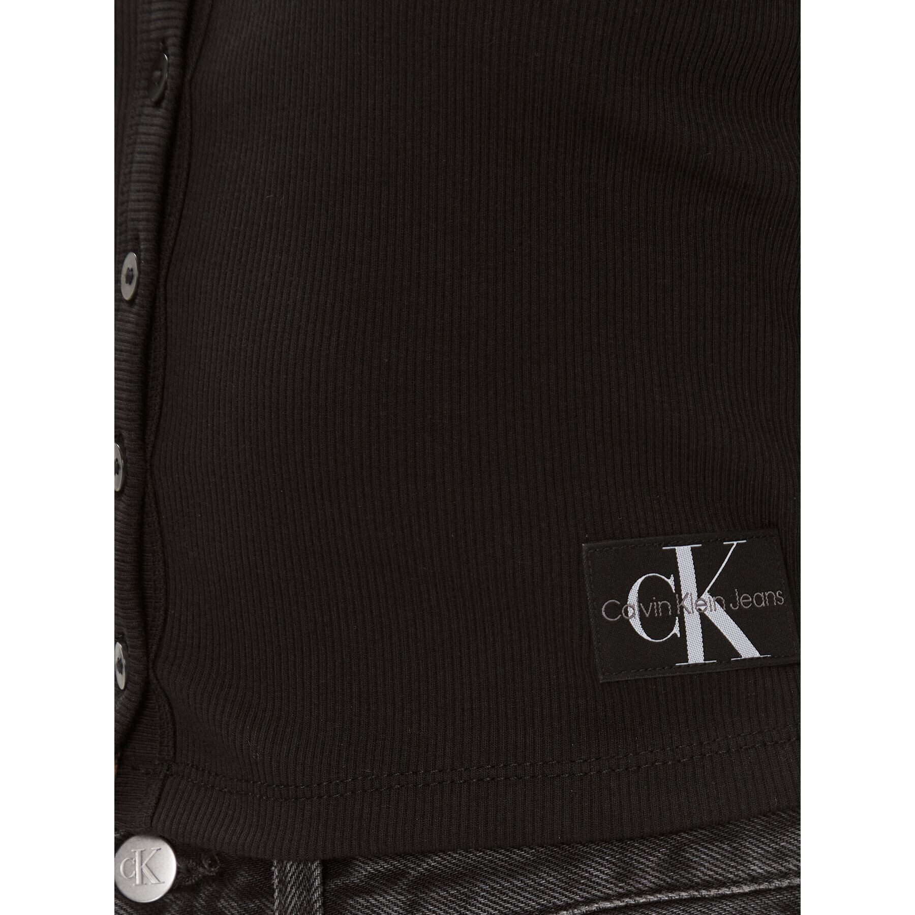 Calvin Klein Jeans Блуза J20J222570 Черен Regular Fit - Pepit.bg