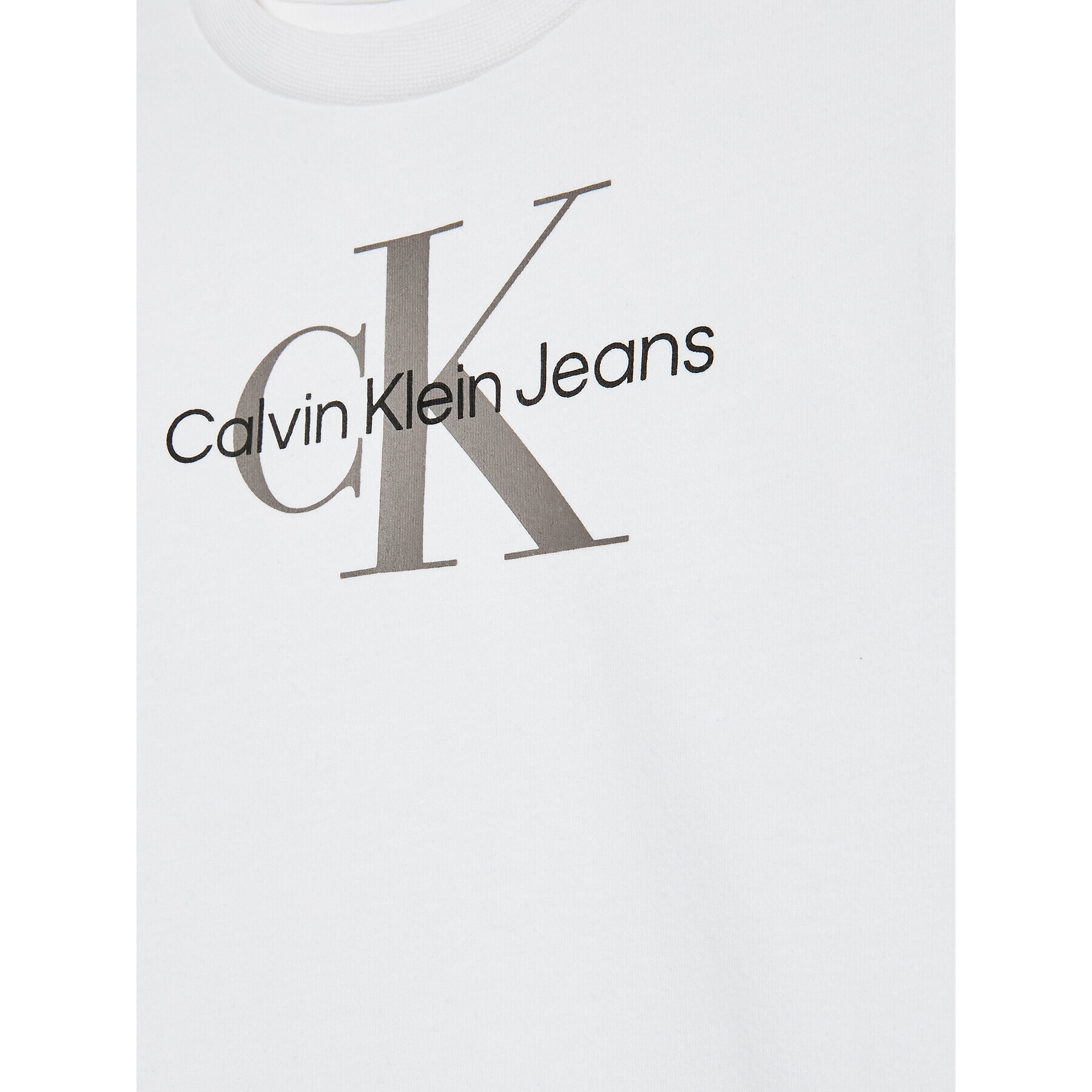 Calvin Klein Jeans Блуза Monogram IN0IN00005 Бял Regular Fit - Pepit.bg
