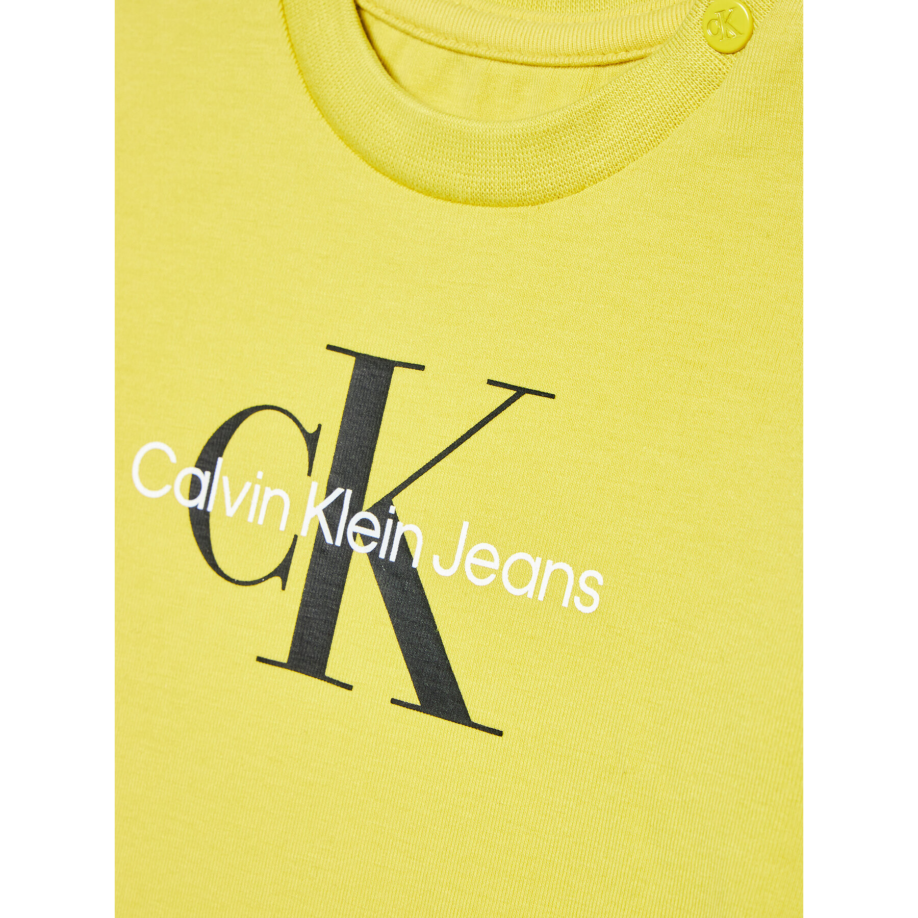 Calvin Klein Jeans Блуза Monogram IN0IN00005 Жълт Regular Fit - Pepit.bg