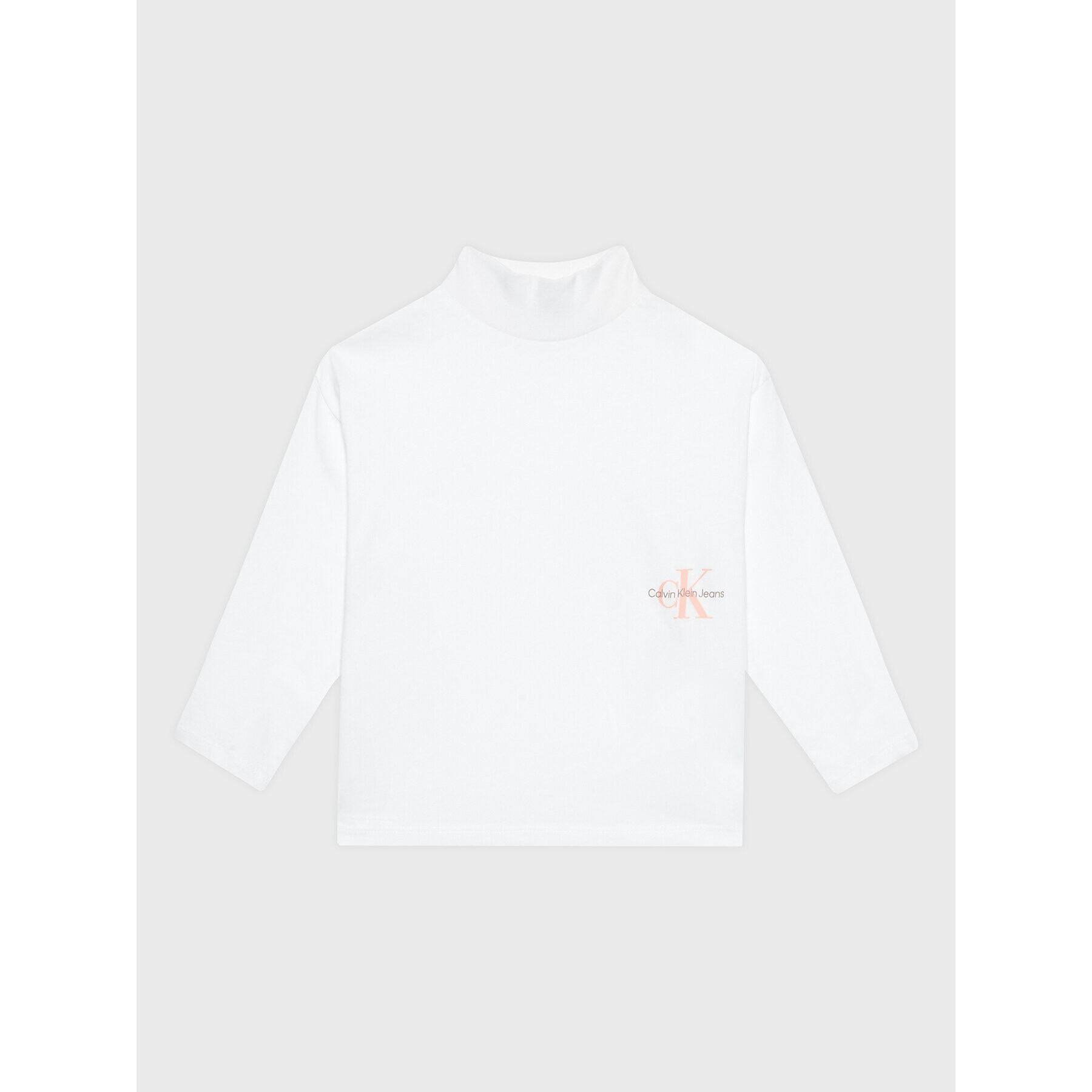 Calvin Klein Jeans Блуза Monogram Off Placed IG0IG01791 Бял Relaxed Fit - Pepit.bg