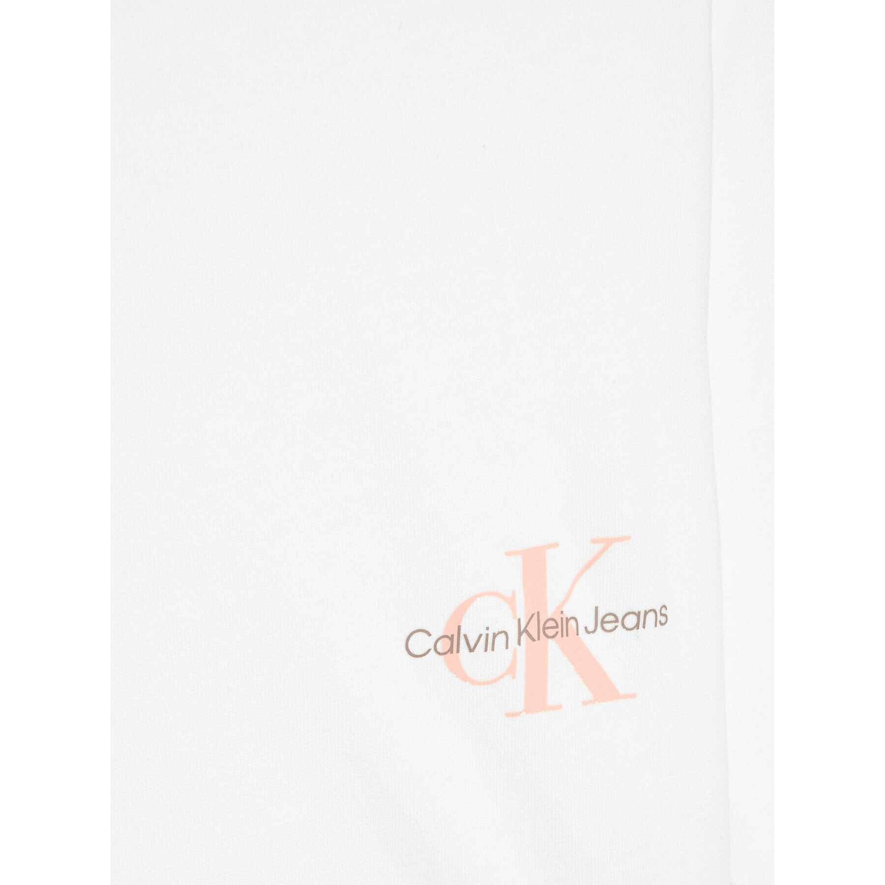 Calvin Klein Jeans Блуза Monogram Off Placed IG0IG01791 Бял Relaxed Fit - Pepit.bg