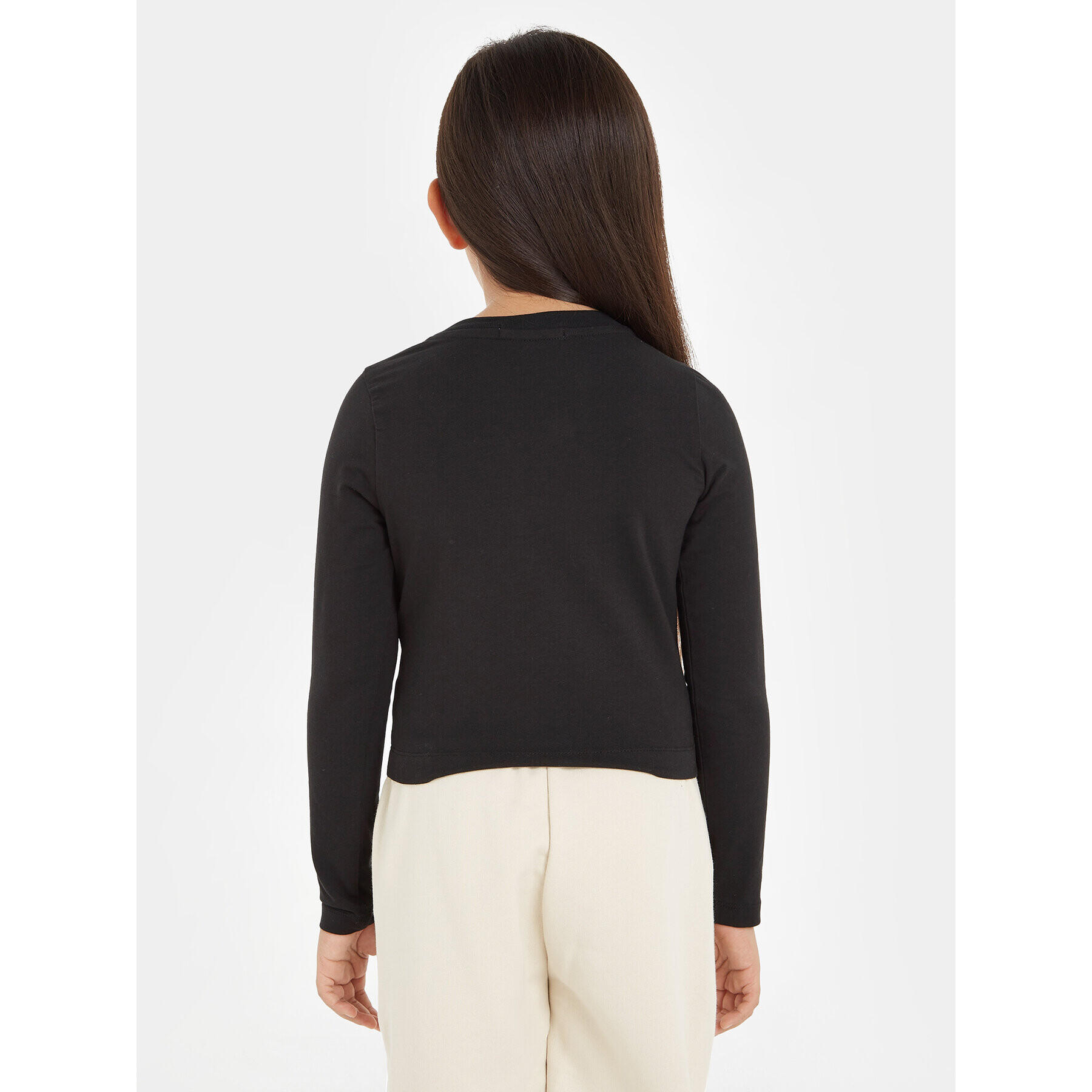 Calvin Klein Jeans Блуза Monogram Off Placed IG0IG02104 Черен Slim Fit - Pepit.bg