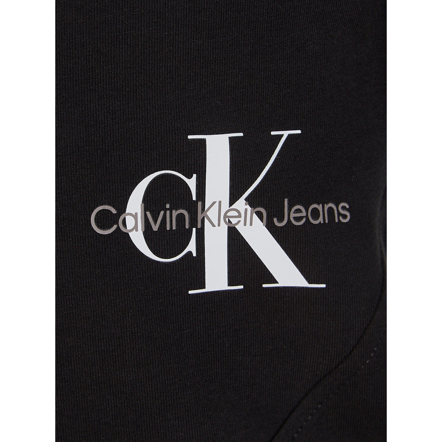 Calvin Klein Jeans Блуза Monogram Off Placed IG0IG02104 Черен Slim Fit - Pepit.bg
