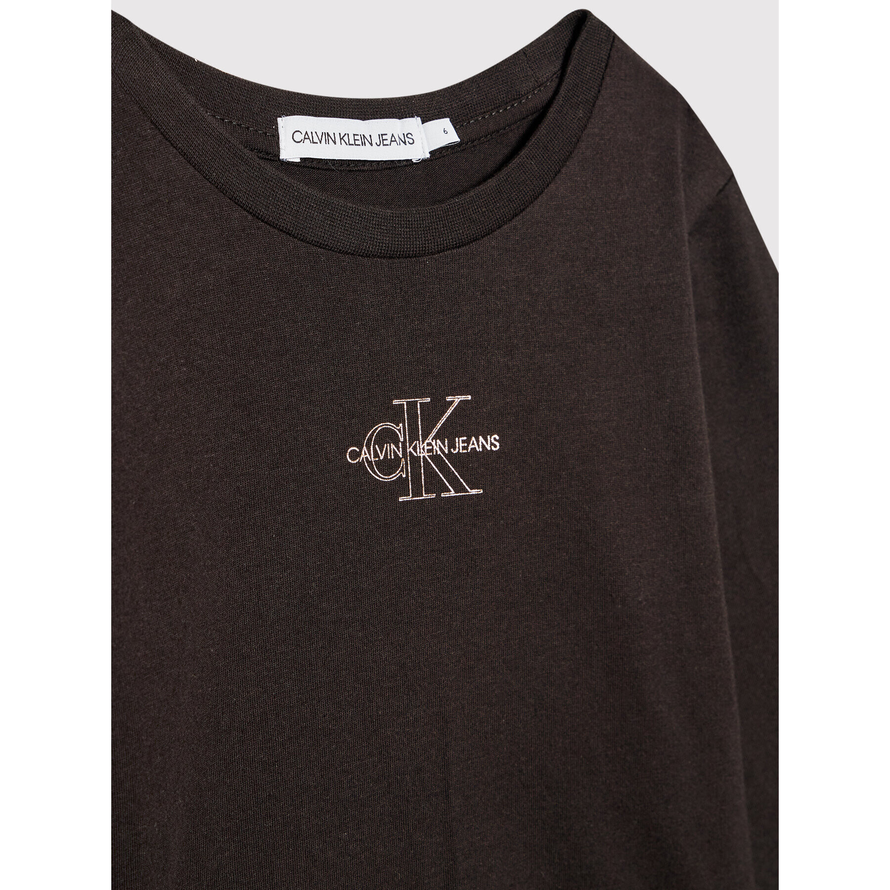 Calvin Klein Jeans Блуза Monogram Outline IG0IG01158 Черен Regular Fit - Pepit.bg
