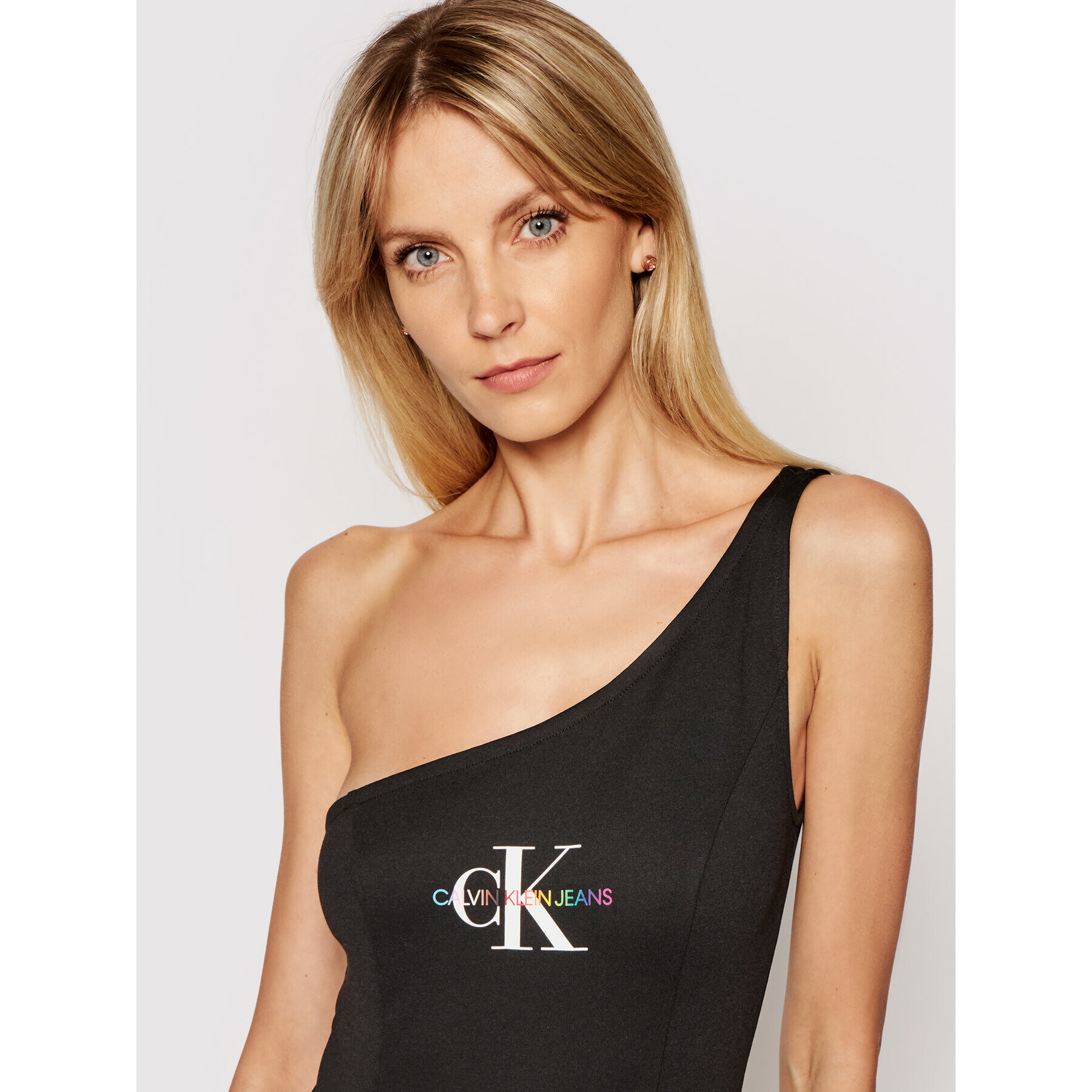 Calvin Klein Jeans Боди J20J217199 Черен Slim Fit - Pepit.bg