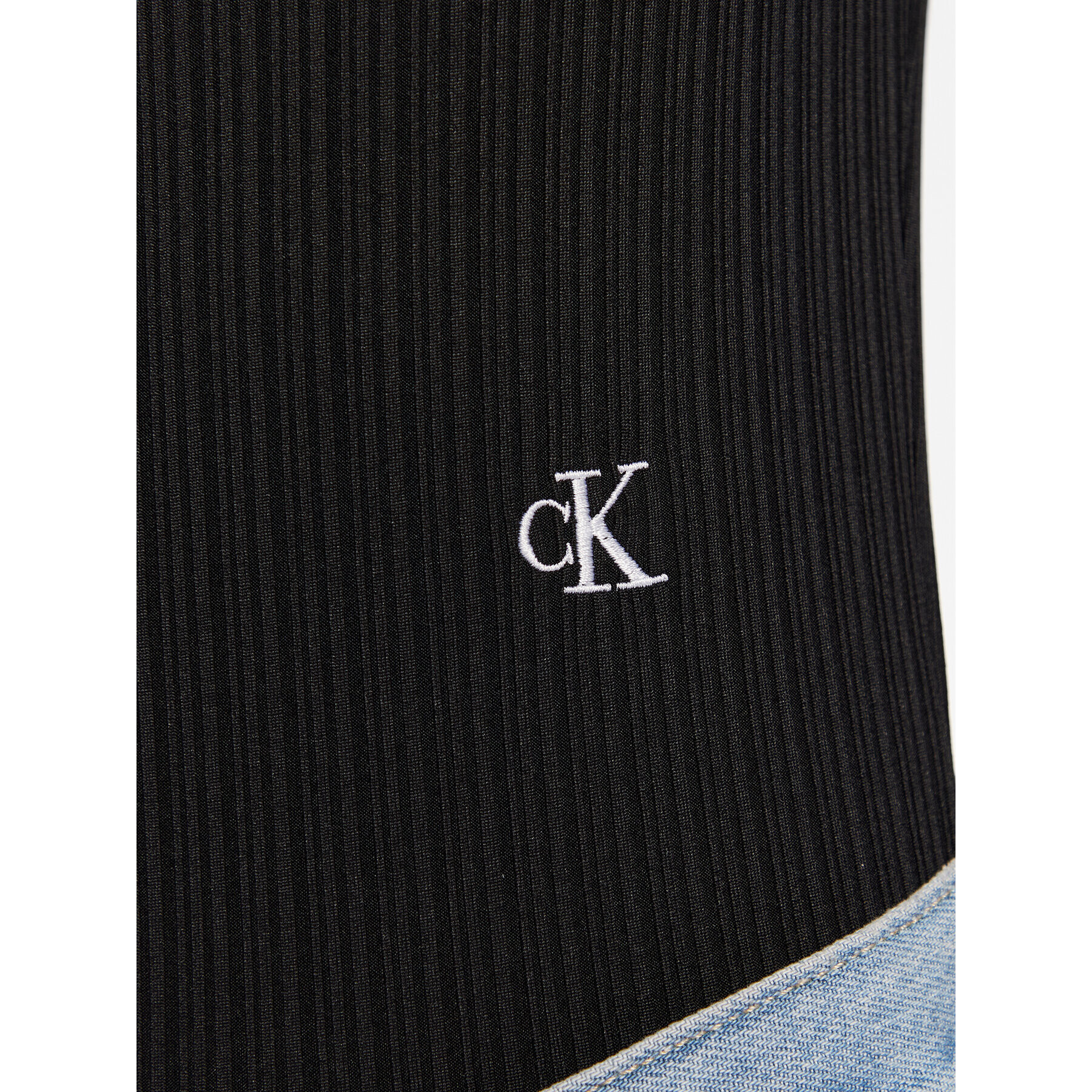 Calvin Klein Jeans Боди J20J220816 Черен Slim Fit - Pepit.bg