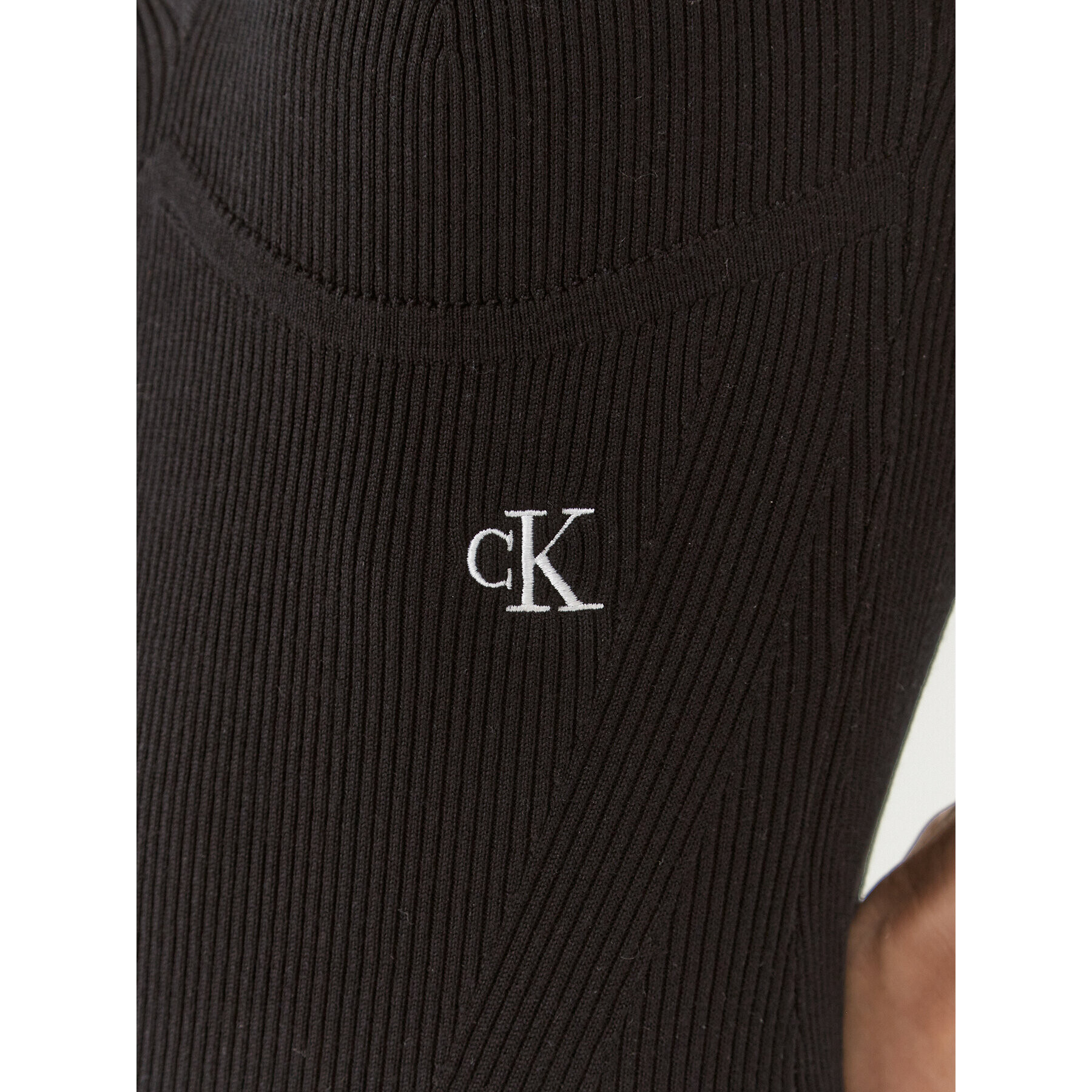 Calvin Klein Jeans Боди J20J221155 Черен Slim Fit - Pepit.bg