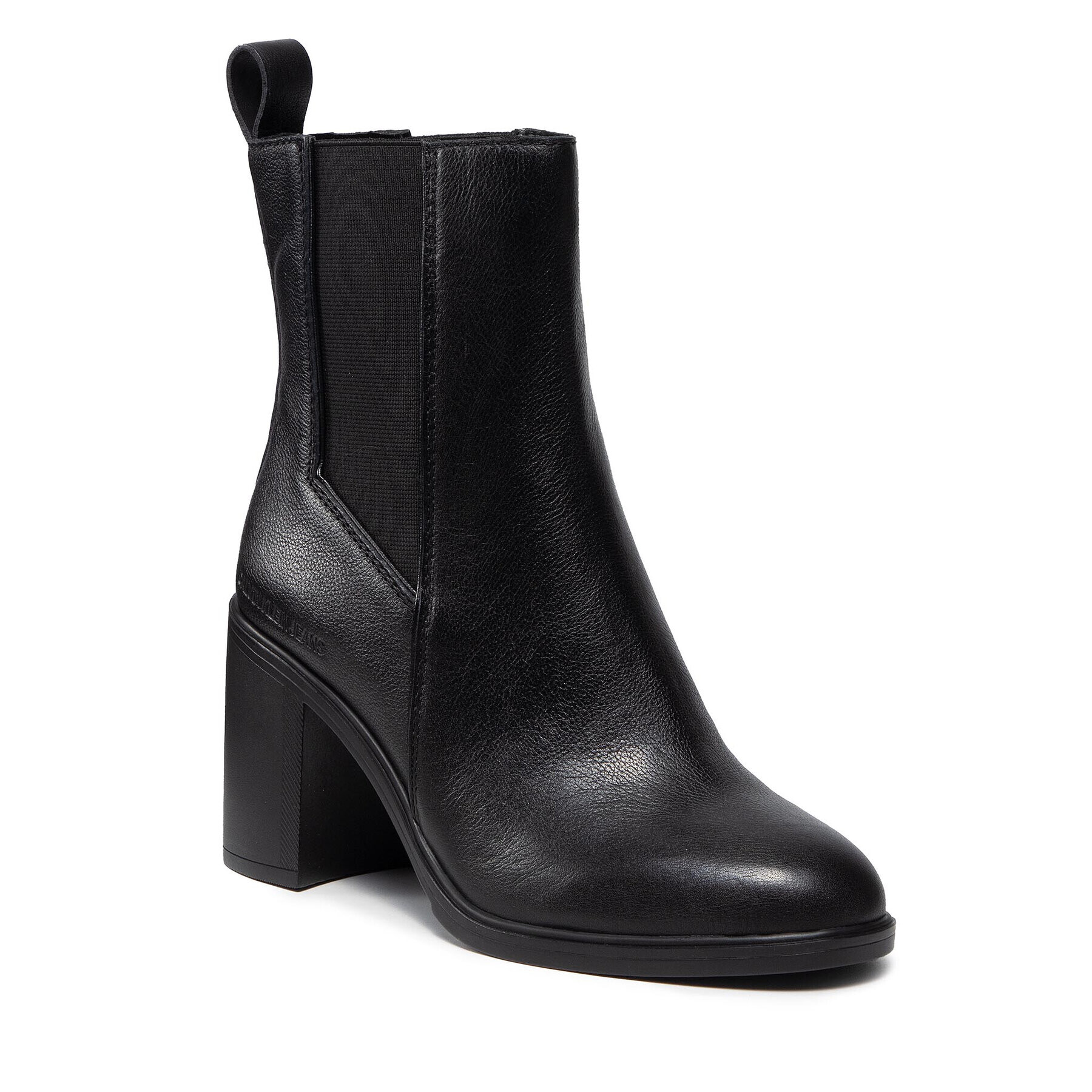 Calvin Klein Jeans Боти Black Heel Mid Chelsea Bot YW0YW00386 Черен - Pepit.bg