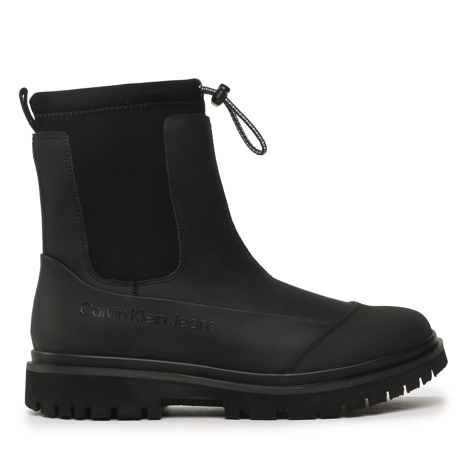 Calvin Klein Jeans Боти Chunky Combat Chelsea Boot Rub YW0YW01065 Черен - Pepit.bg