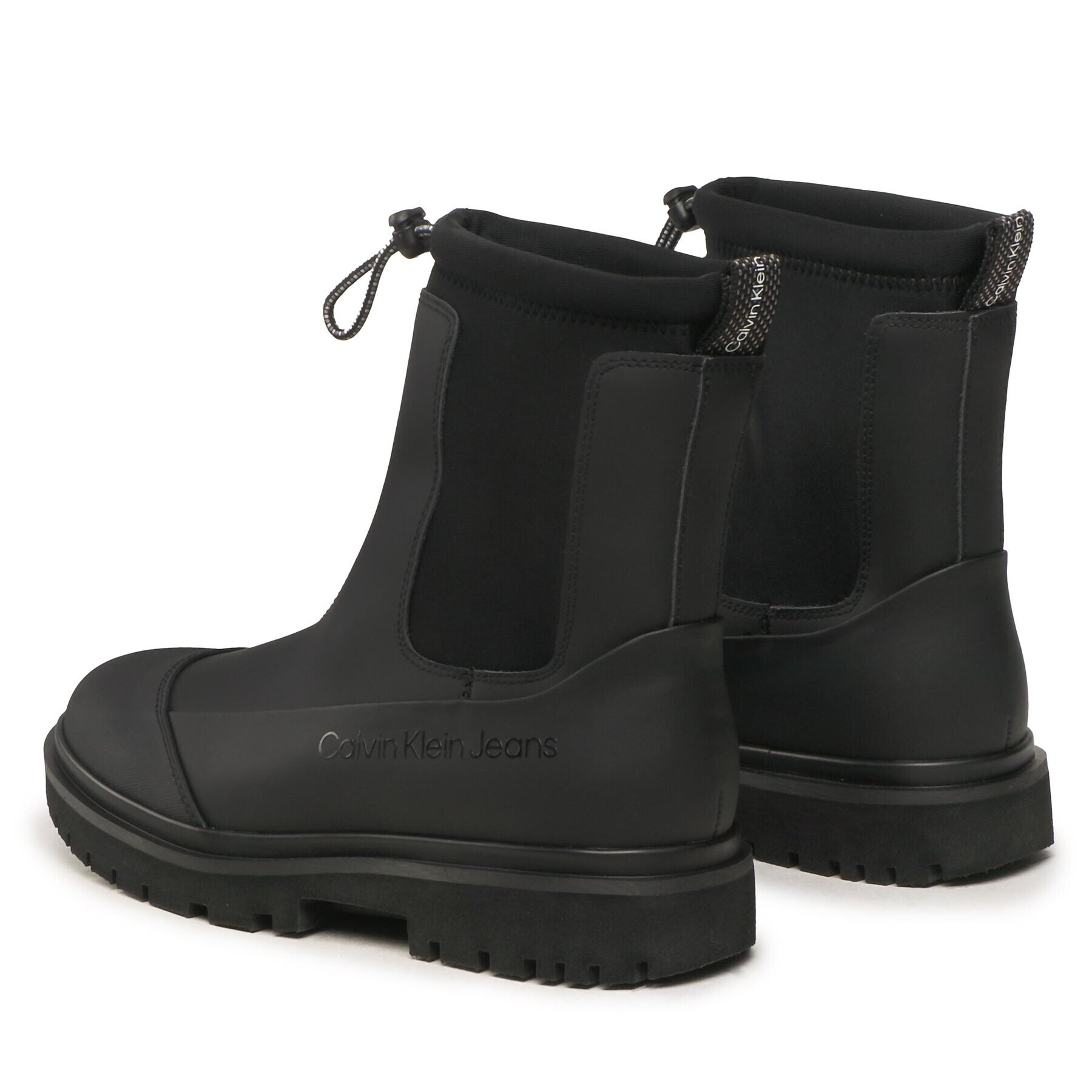 Calvin Klein Jeans Боти Chunky Combat Chelsea Boot Rub YW0YW01065 Черен - Pepit.bg