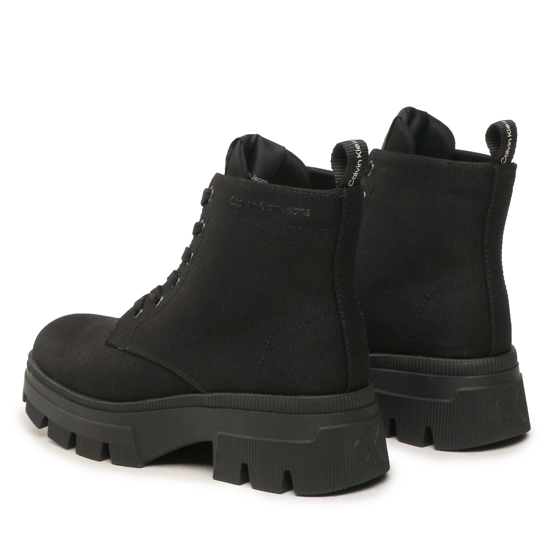 Calvin Klein Jeans Боти Chunky Combat Laceup Boot Co YW0YW01239 Черен - Pepit.bg