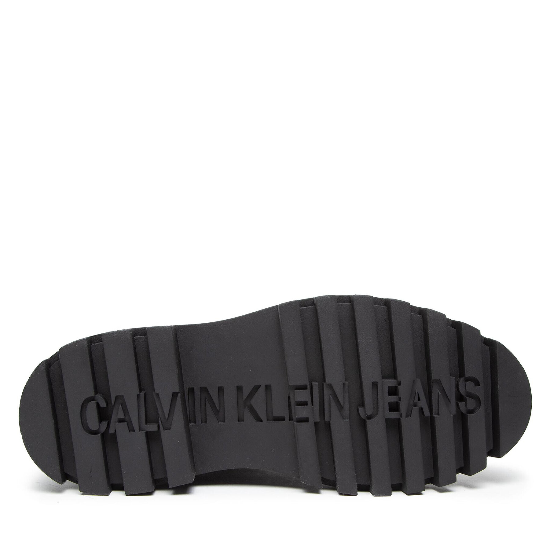 Calvin Klein Jeans Боти Flatform Mid Laceup Boot YW0YW00843 Черен - Pepit.bg