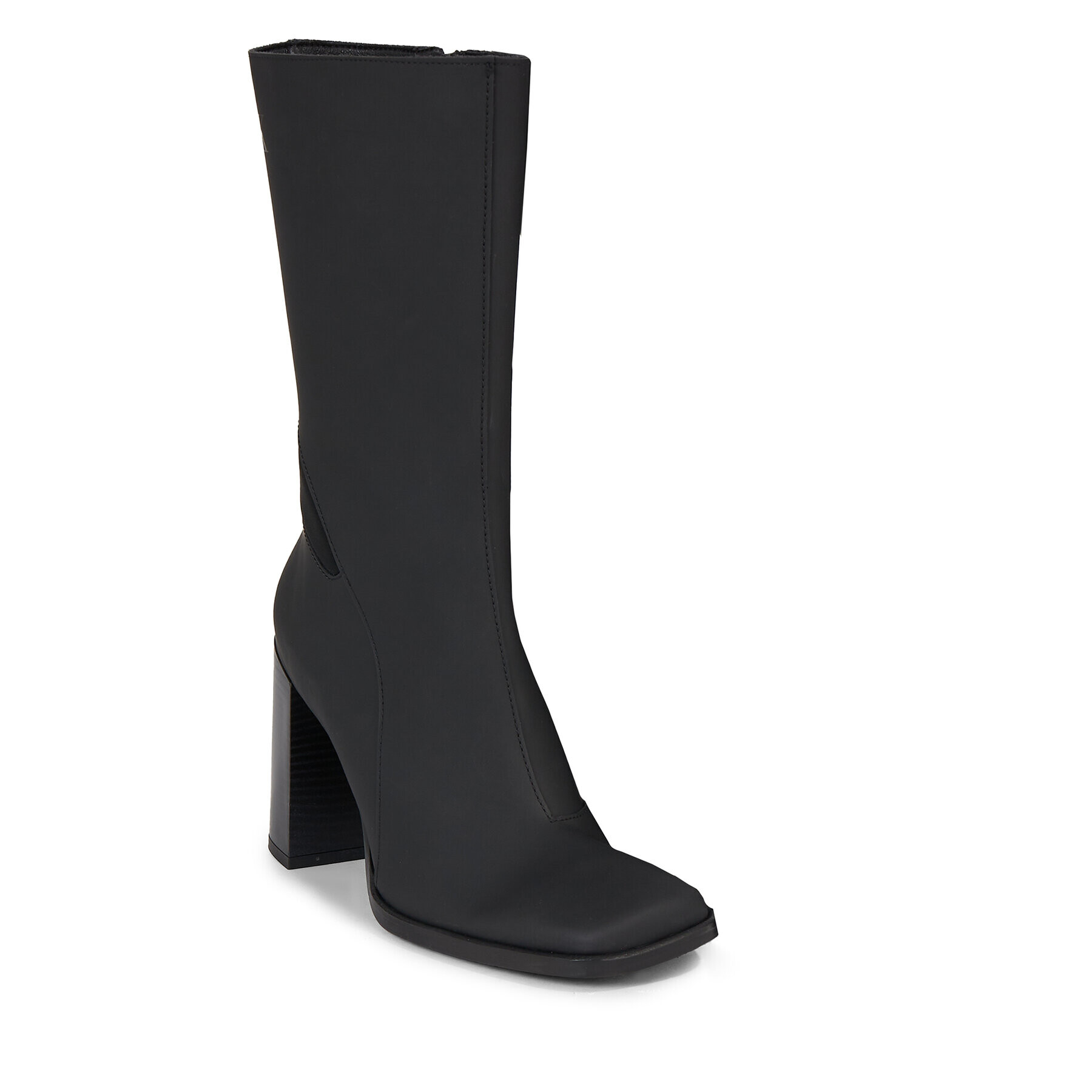 Calvin Klein Jeans Боти Heel Zip Boot Lth Wn YW0YW01113 Черен - Pepit.bg