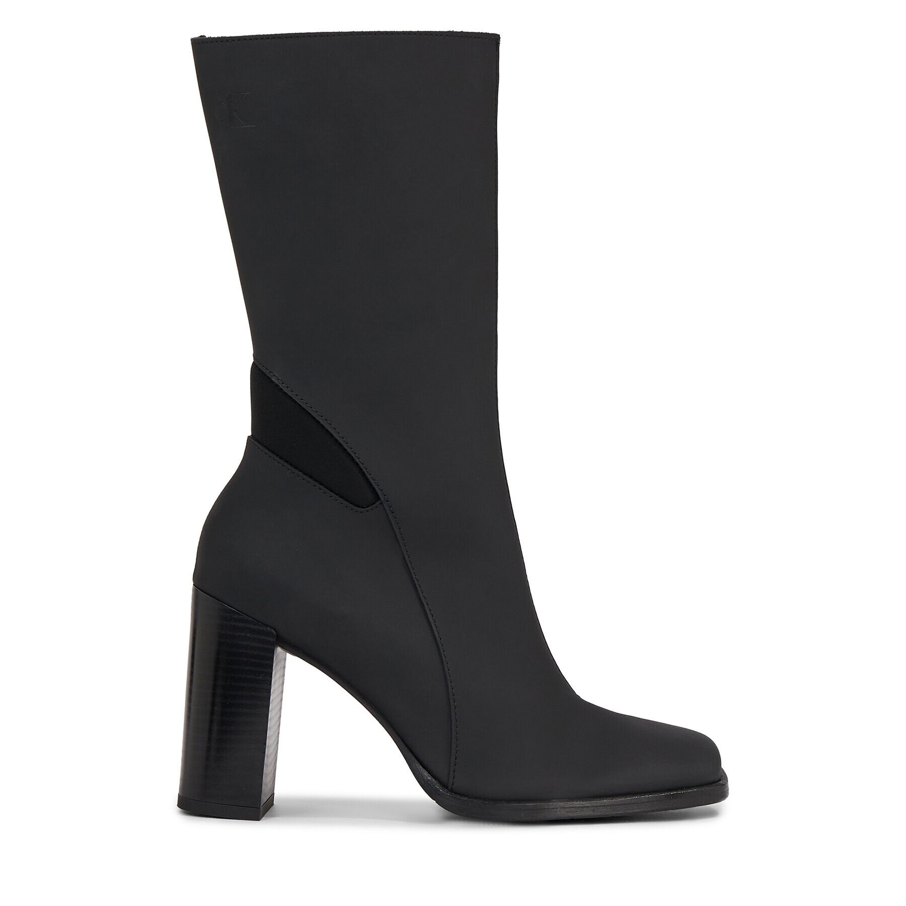 Calvin Klein Jeans Боти Heel Zip Boot Lth Wn YW0YW01113 Черен - Pepit.bg