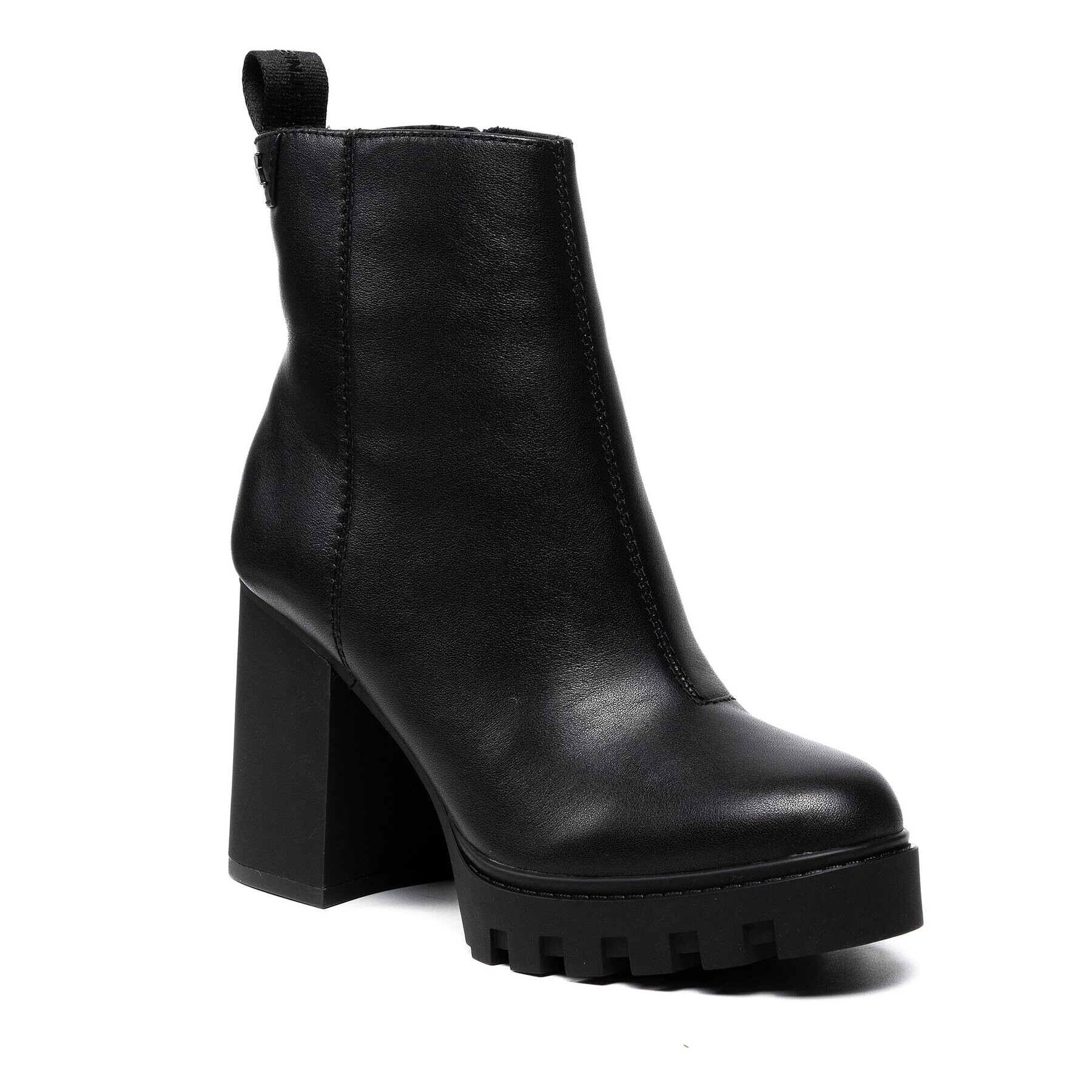 Calvin Klein Jeans Боти Platform Mid Boot W Zip 95 YW0YW00415 Черен - Pepit.bg