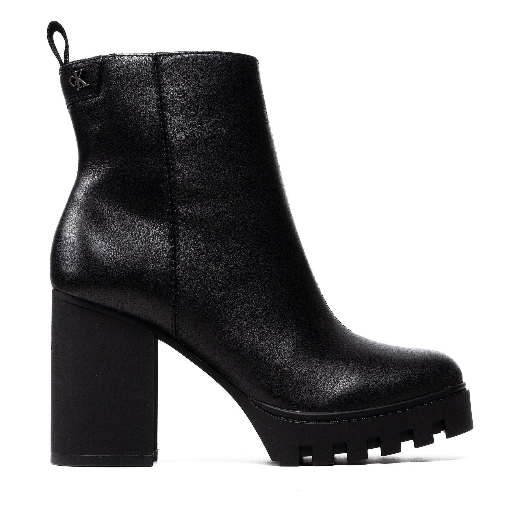 Calvin Klein Jeans Боти Platform Mid Boot W Zip 95 YW0YW00415 Черен - Pepit.bg