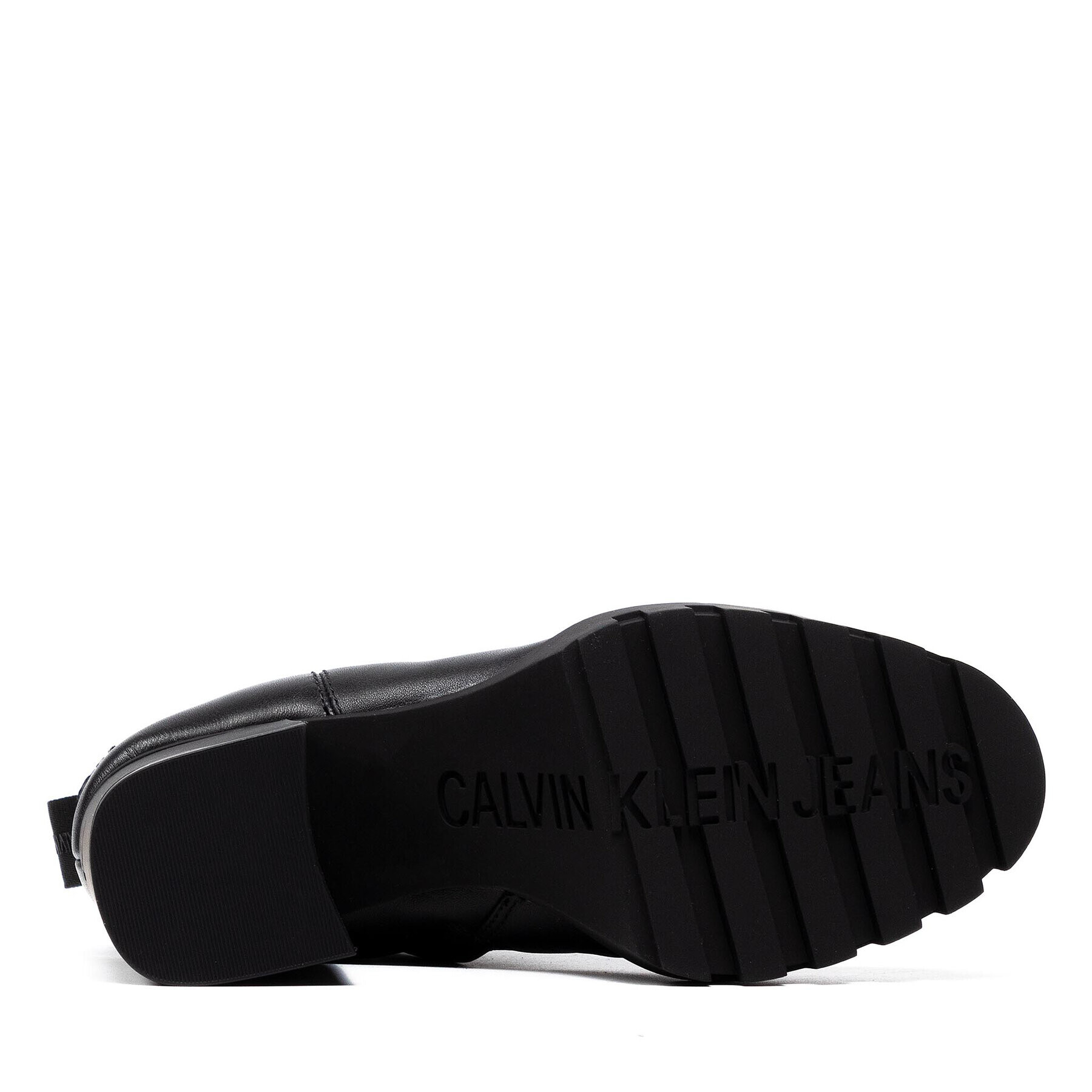 Calvin Klein Jeans Боти Platform Mid Boot W Zip 95 YW0YW00415 Черен - Pepit.bg