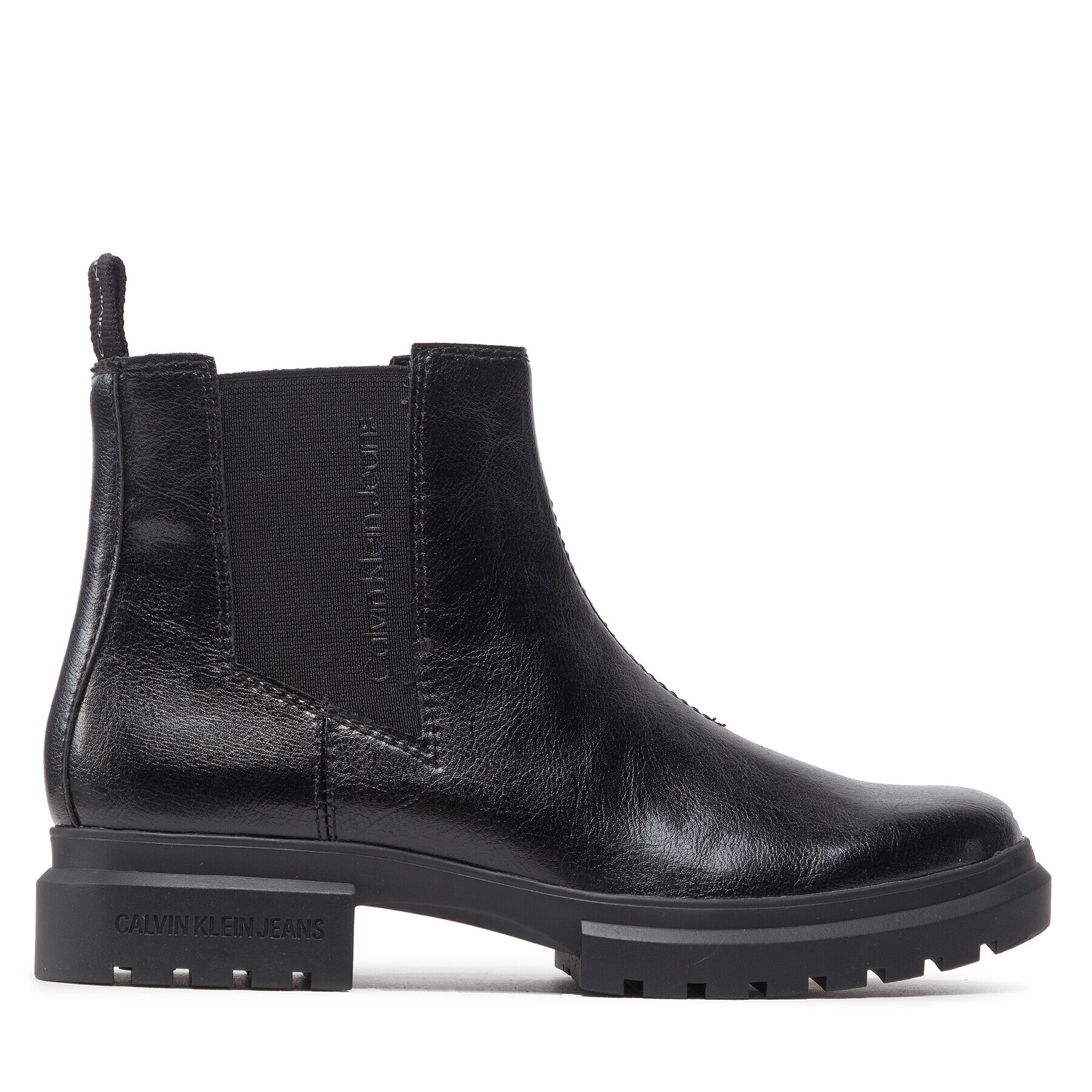 Calvin Klein Jeans Боти тип челси Cleated Chelsea Boot YW0YW00834 Черен - Pepit.bg