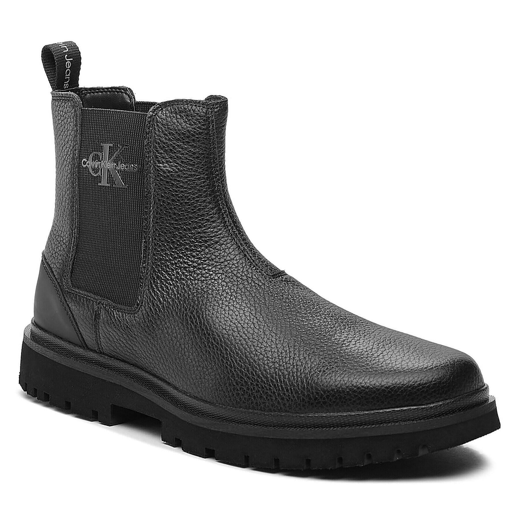 Calvin Klein Jeans Боти тип челси Eva Mid Chelsea Boot Lth YM0YM00750 Черен - Pepit.bg