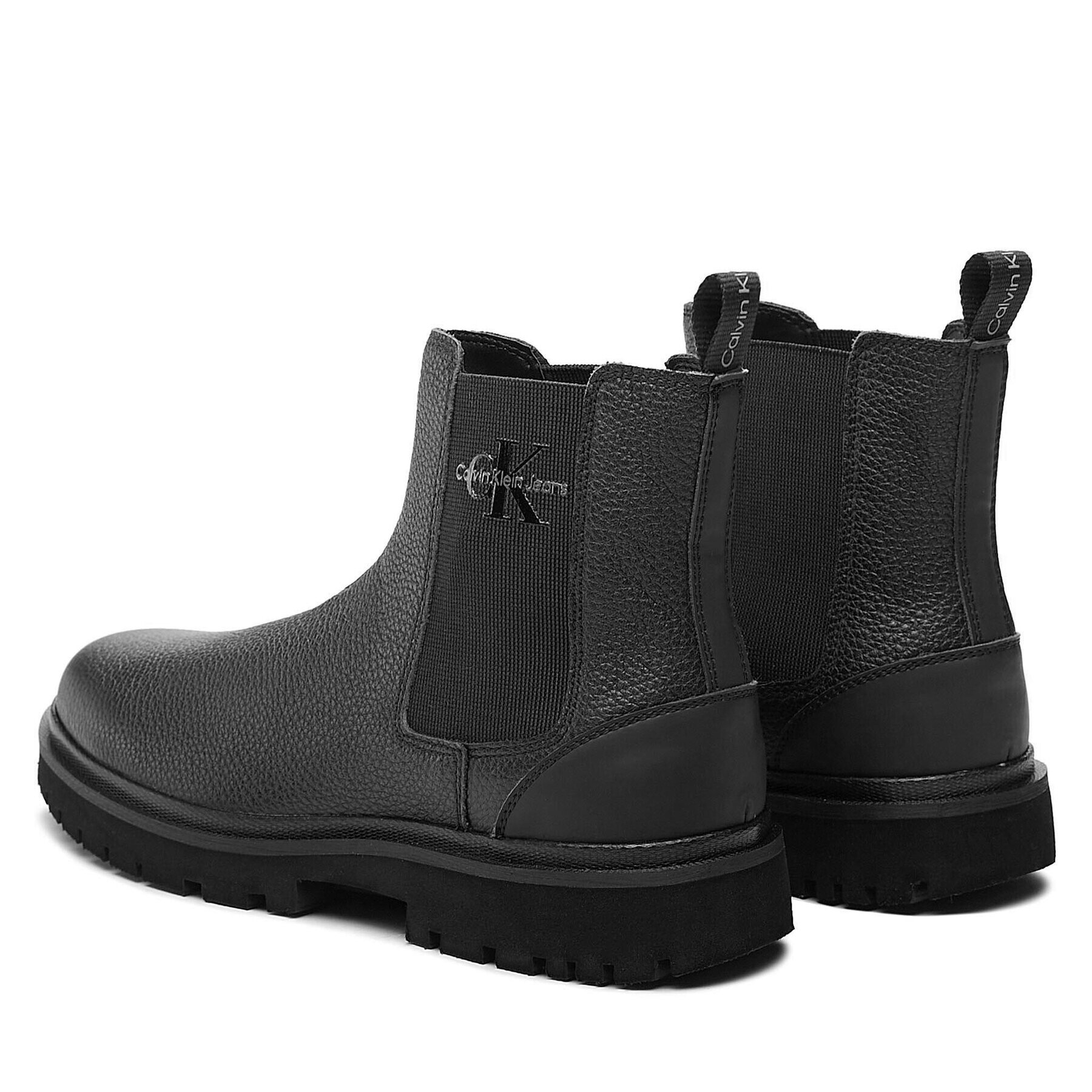 Calvin Klein Jeans Боти тип челси Eva Mid Chelsea Boot Lth YM0YM00750 Черен - Pepit.bg