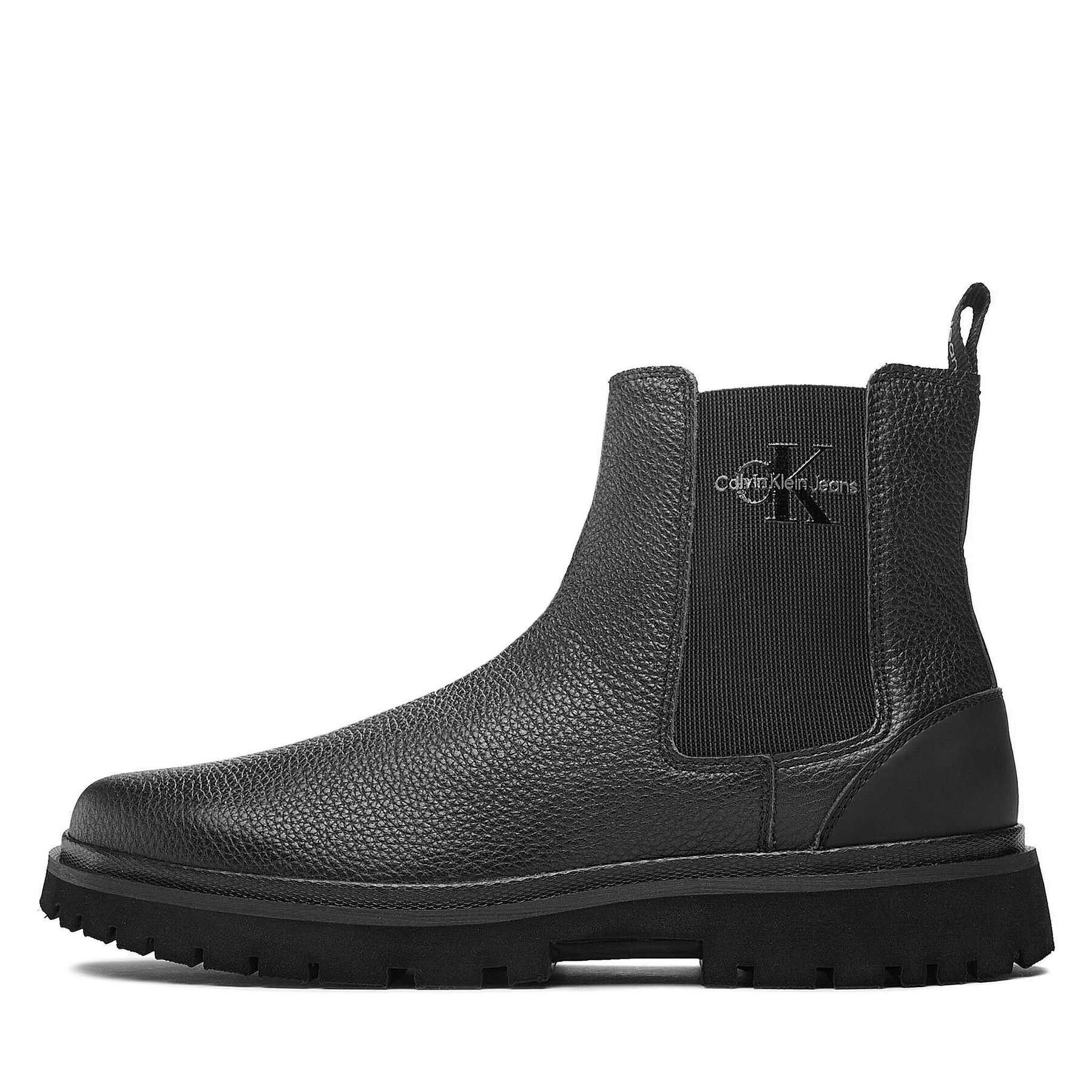 Calvin Klein Jeans Боти тип челси Eva Mid Chelsea Boot Lth YM0YM00750 Черен - Pepit.bg