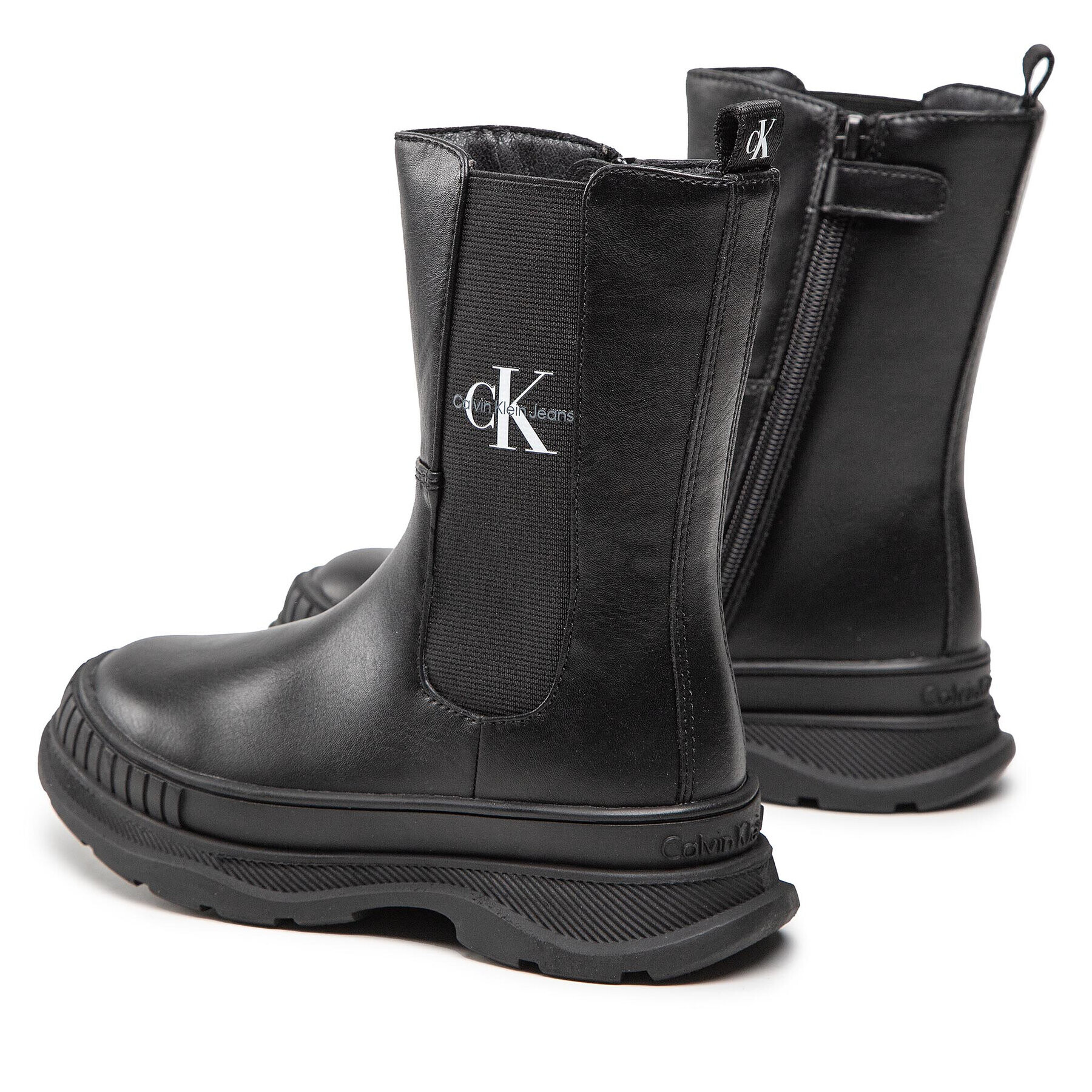 Calvin Klein Jeans Ботуши Chelsea Boot V3X5-80397-1355 M Черен - Pepit.bg