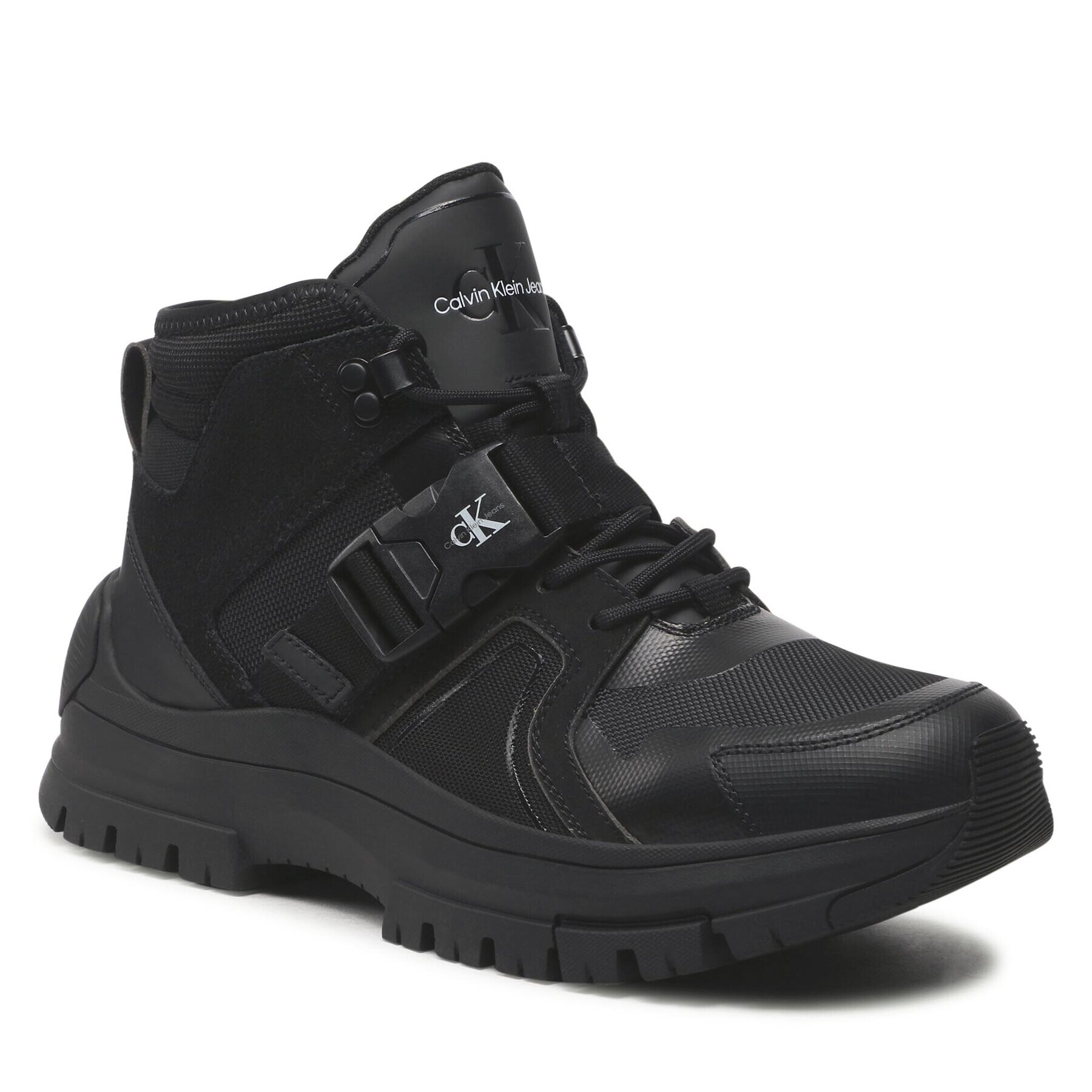 Calvin Klein Jeans Ботуши Hybrid Hiking Boot YM0YM00563 Черен - Pepit.bg