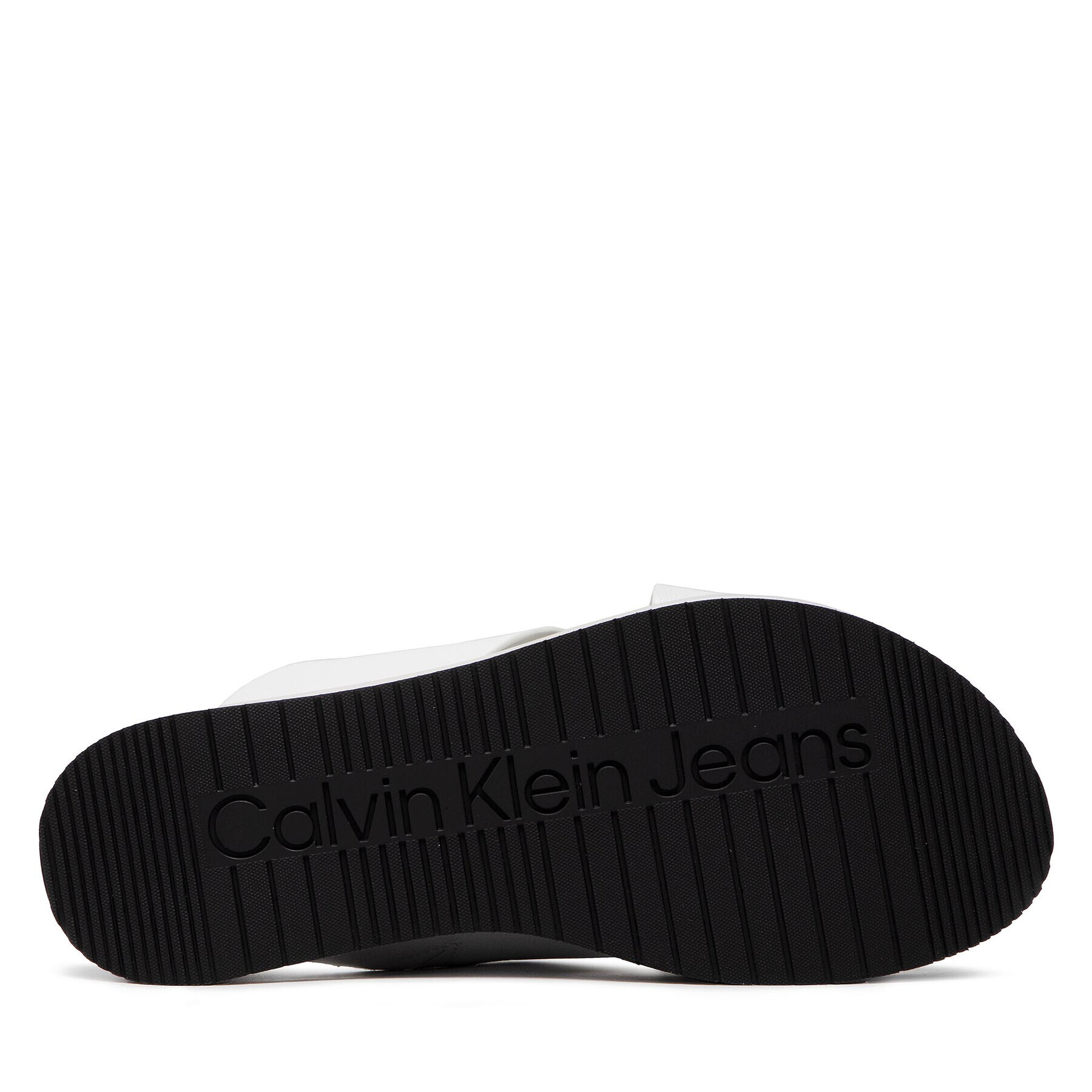 Calvin Klein Jeans Чехли Faltform Sandal Crisscross YW0YW00562 Бял - Pepit.bg