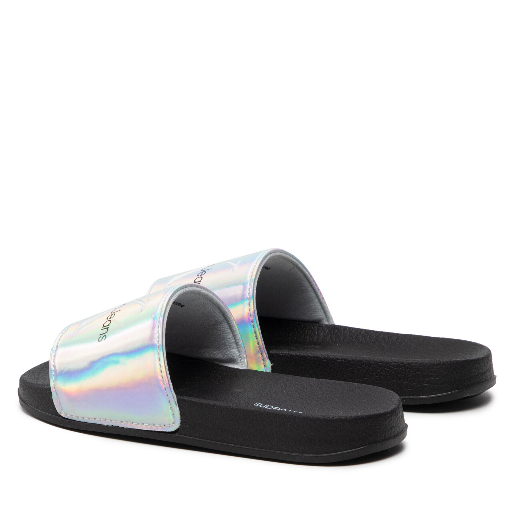 Calvin Klein Jeans Чехли Iridescent Pool Slide V3A0-80222-1172 M Цветен - Pepit.bg