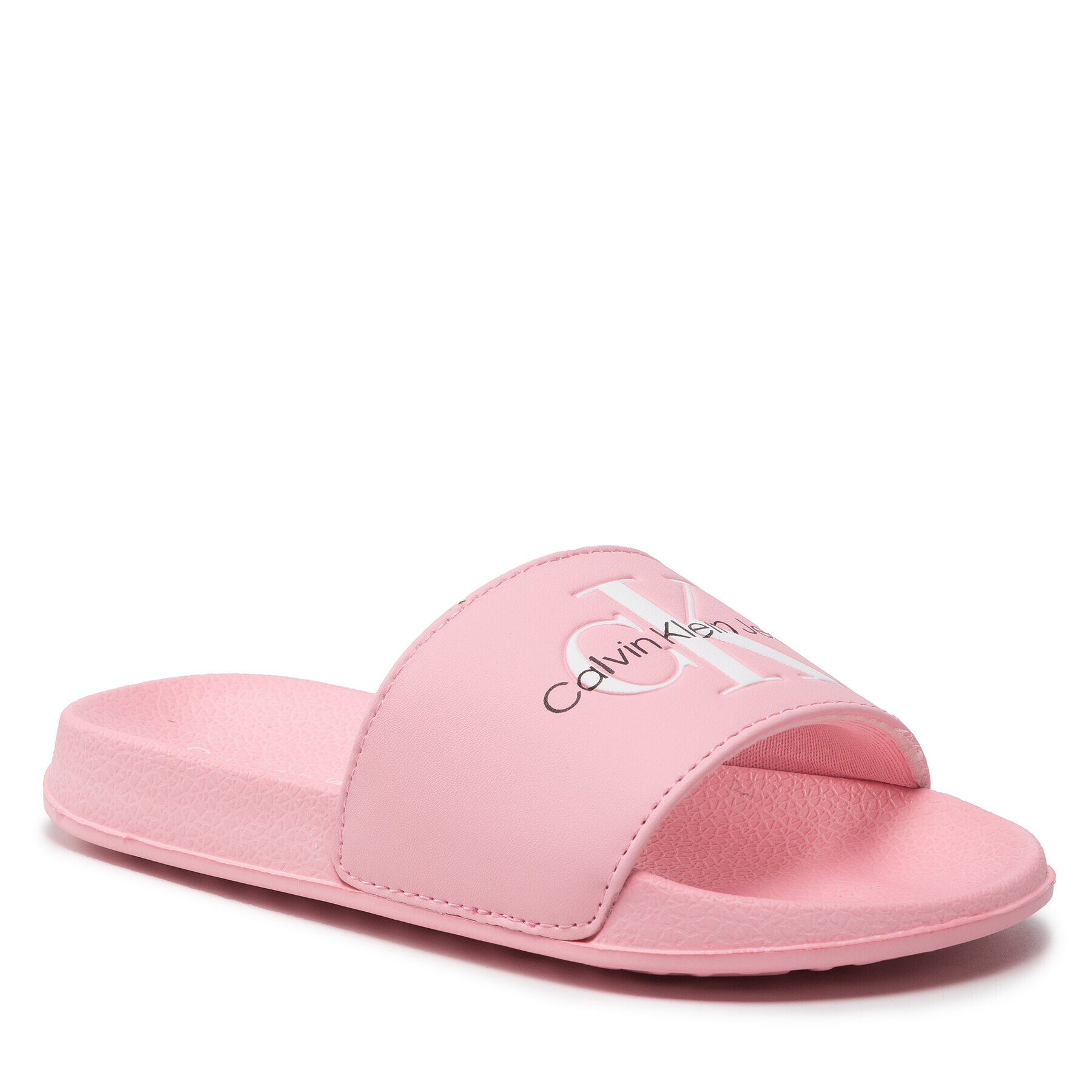 Calvin Klein Jeans Чехли Logo Print Pool Slide V3A0-80221-1172 M Розов - Pepit.bg