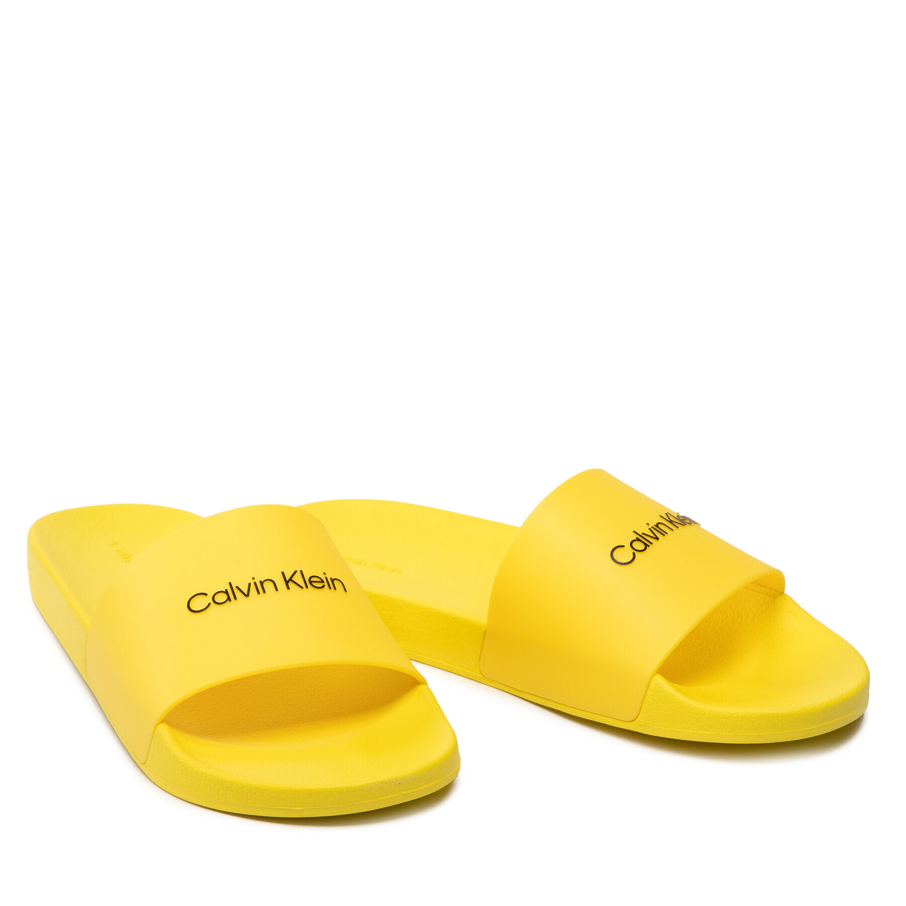 Calvin Klein Jeans Чехли Pool Slide HM0HM00455 Жълт - Pepit.bg