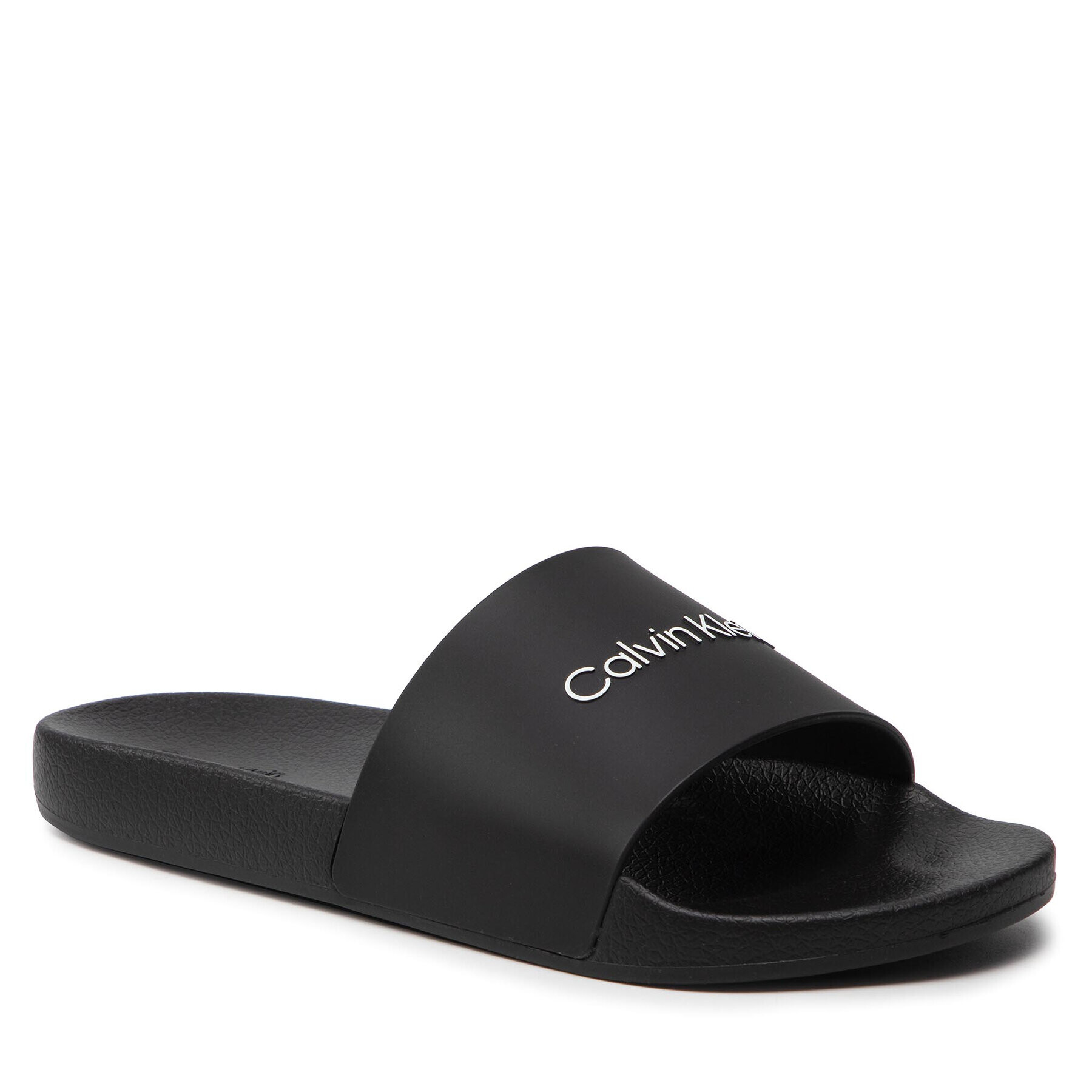 Calvin Klein Jeans Чехли Pool Slide Rubber- Solid R HW0HW00746 Черен - Pepit.bg