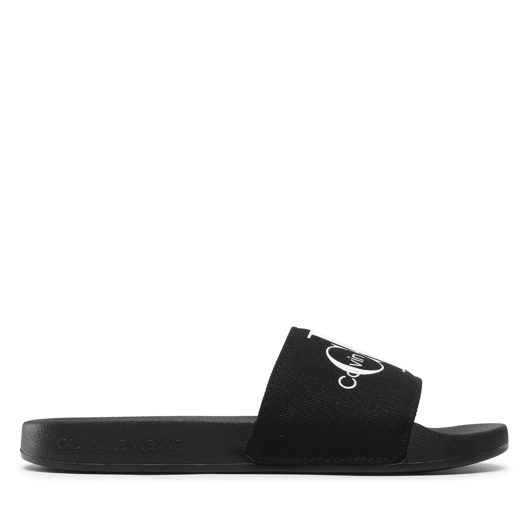 Calvin Klein Jeans Чехли Slide Monogram Co YW0YW00103 Черен - Pepit.bg