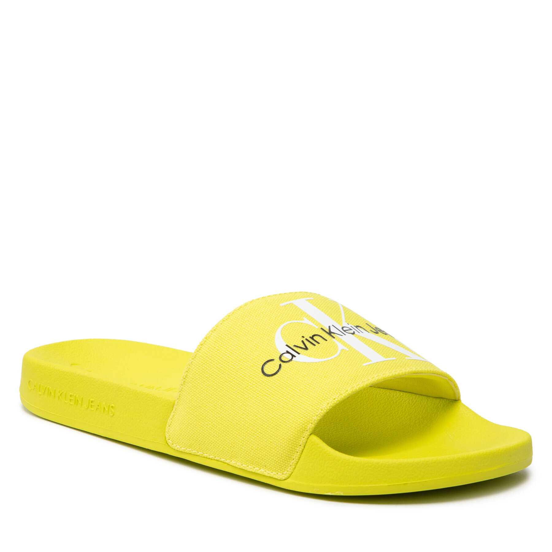 Calvin Klein Jeans Чехли Slide Monogram Co YW0YW00103 Зелен - Pepit.bg