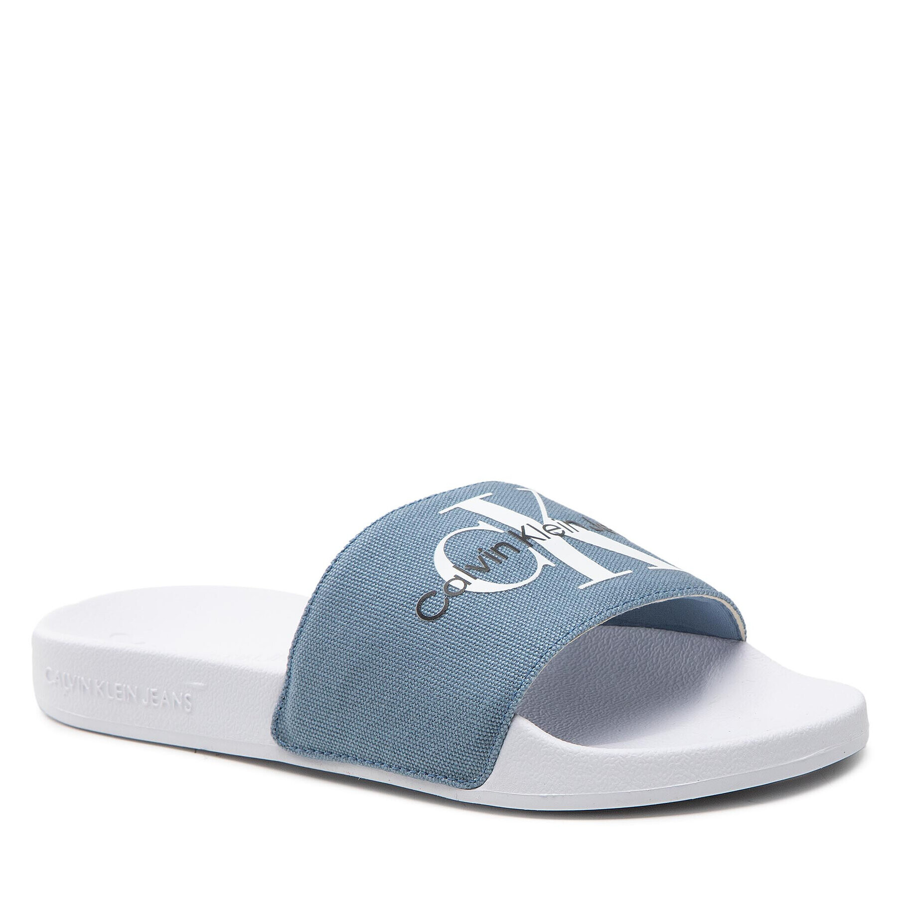 Calvin Klein Jeans Чехли Slide Swim Women YW0YW00658 Син - Pepit.bg