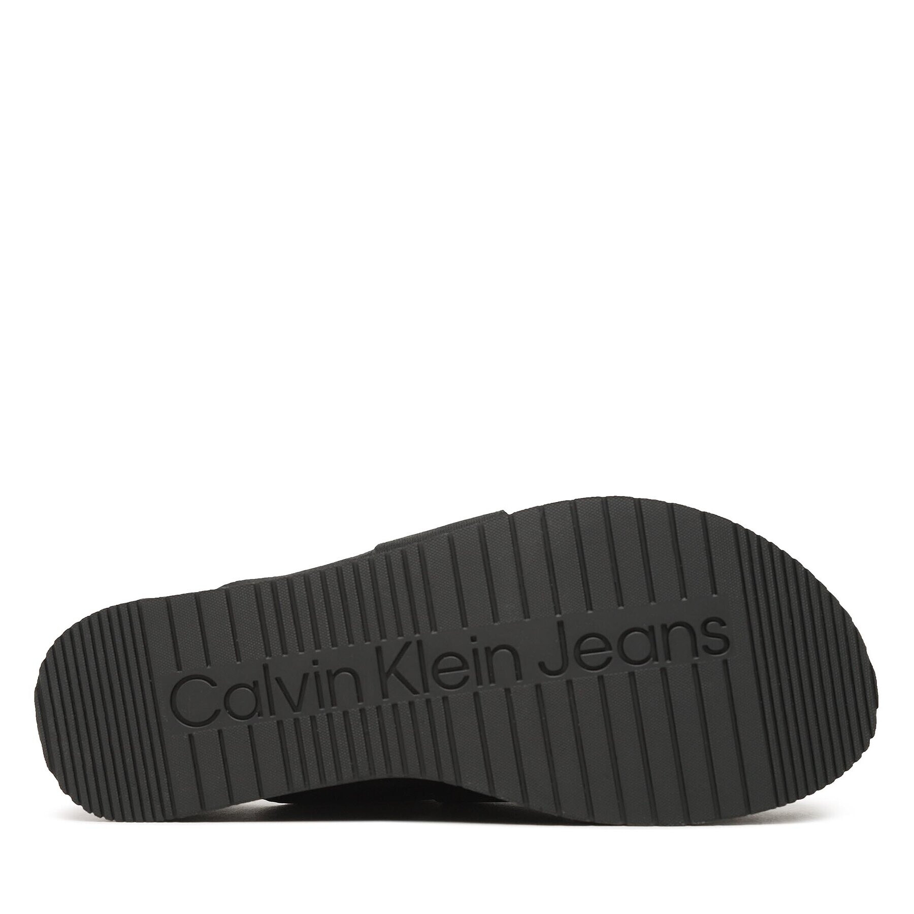 Calvin Klein Jeans Чехли Flatform Sandal Webbing YW0YW00966 Черен - Pepit.bg